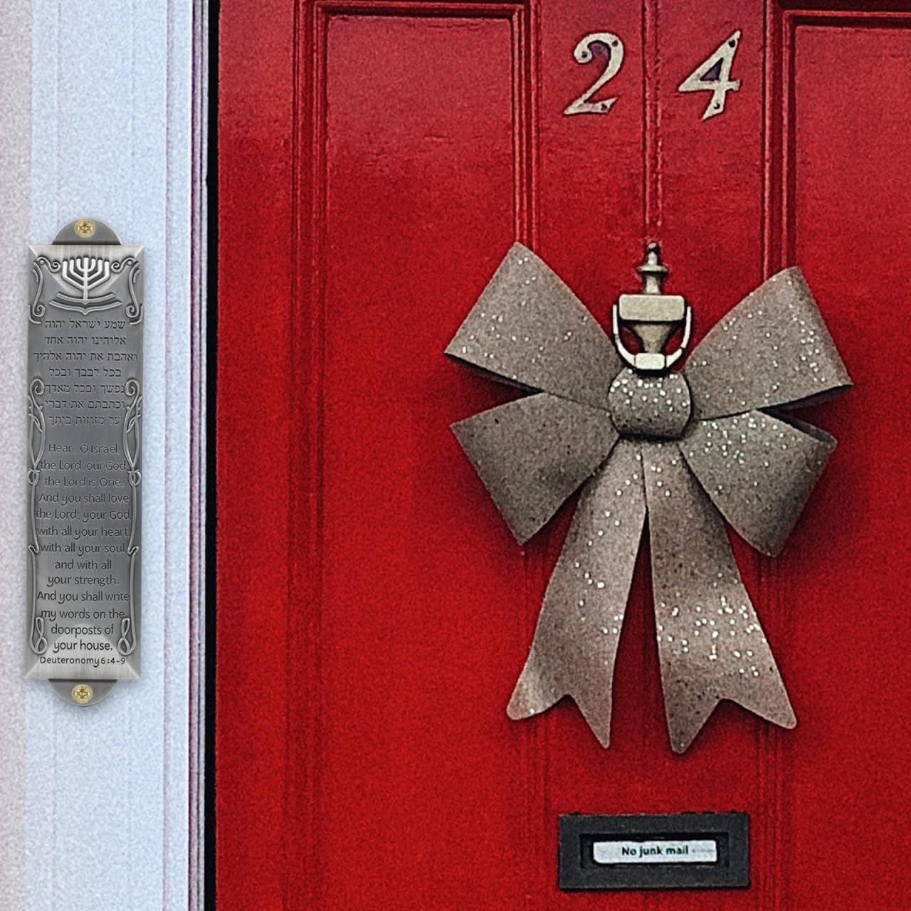 Baluue Mezuzah with Scroll for Front Door
