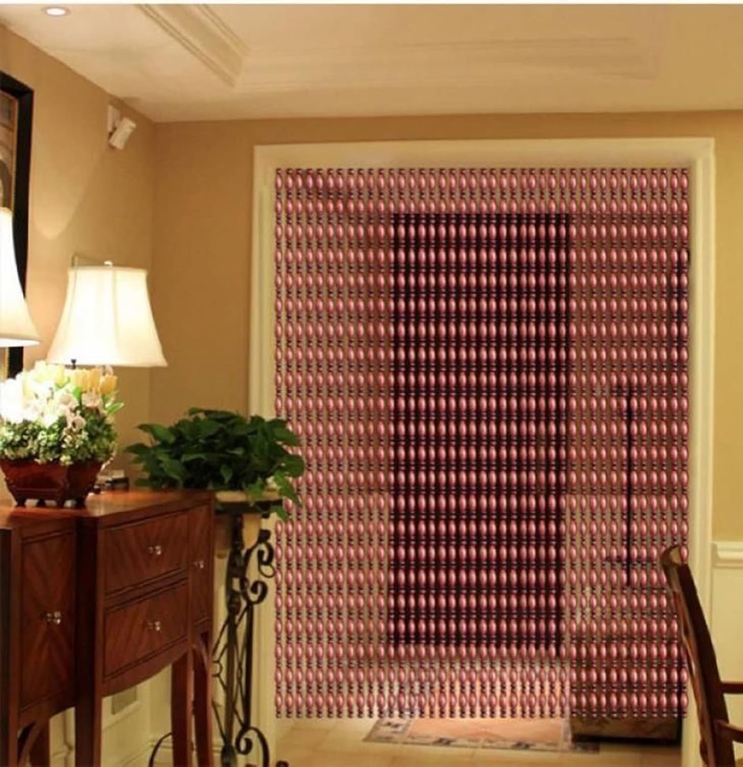 Bamboo Beaded Door Curtain for Home and Doorways