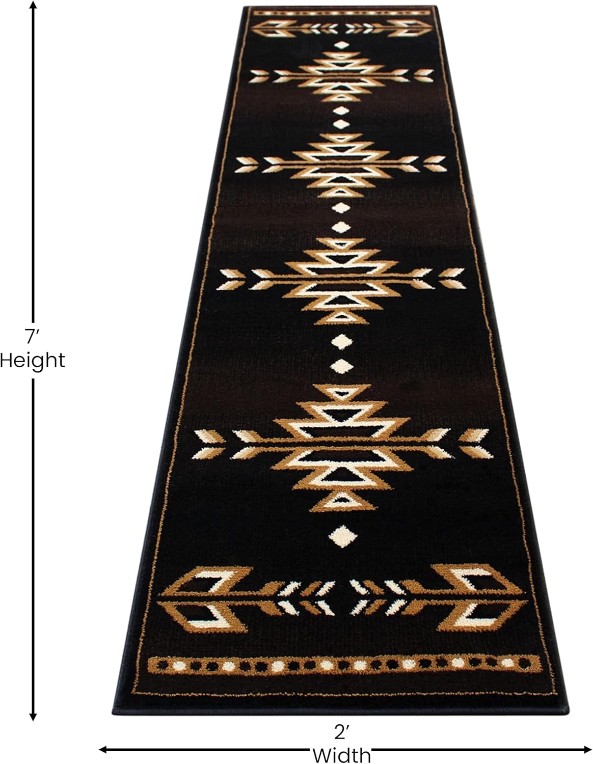 Masada Rugs 2x7 Southwest Native American Area Rug