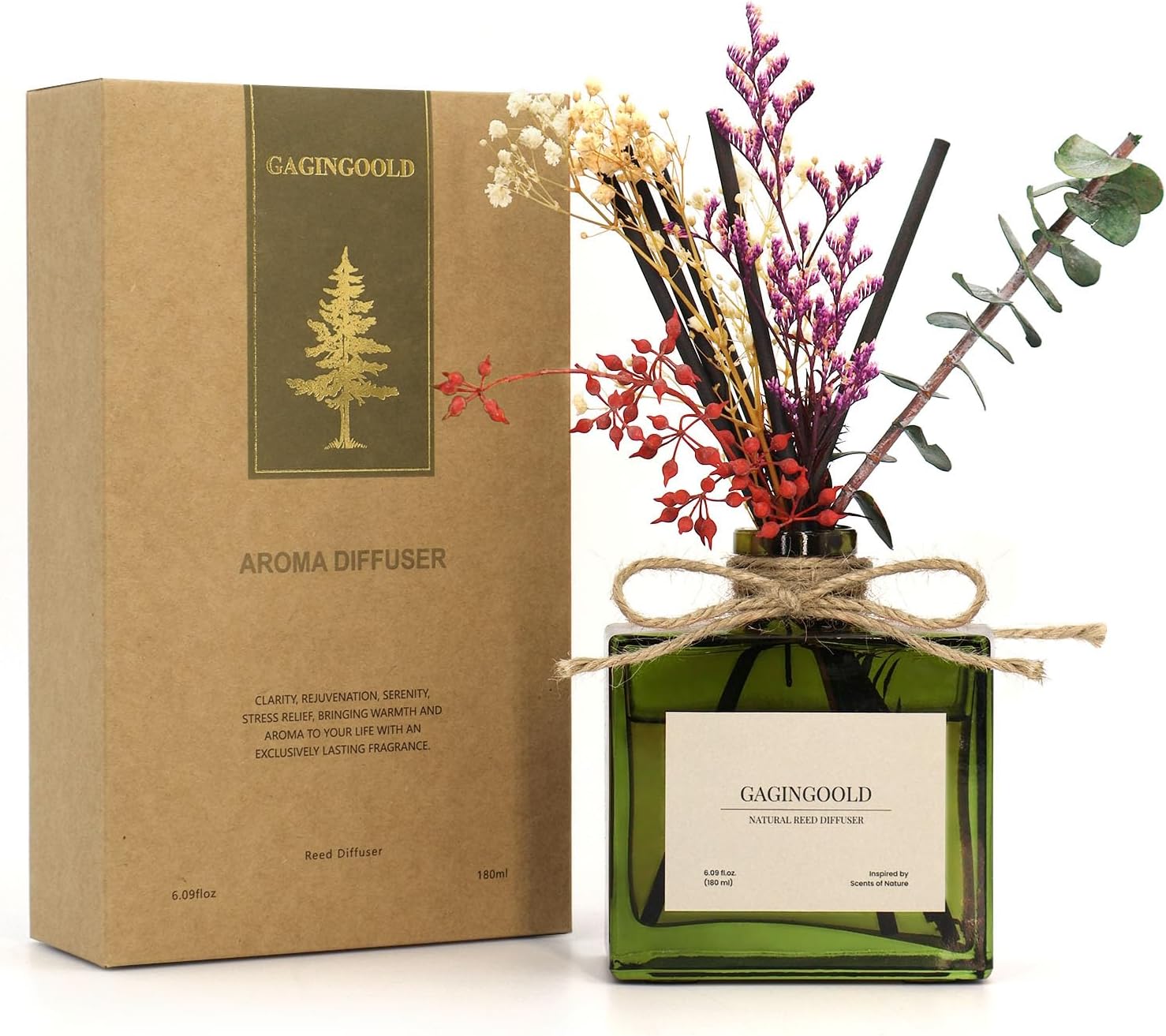 Sandalwood Reed Diffuser 609 oz Set for Home