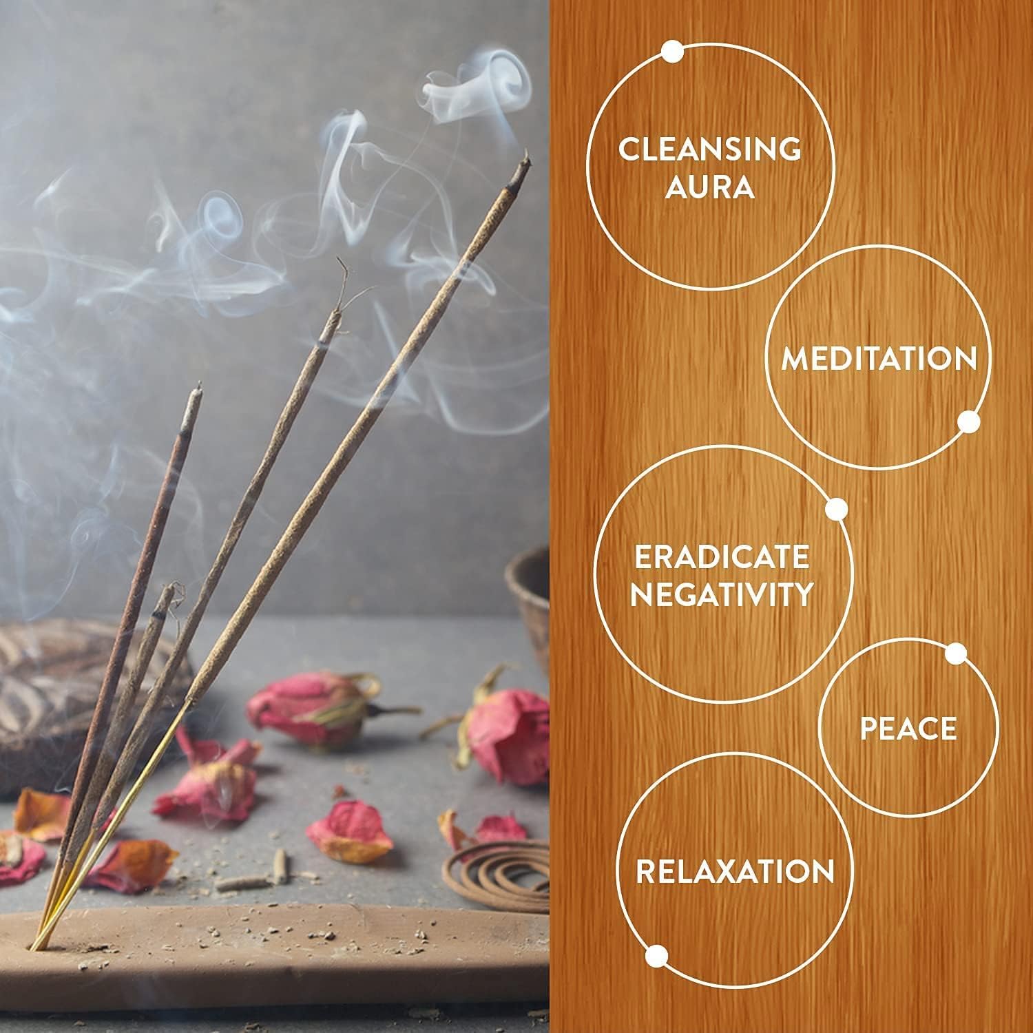 HEM Premium Sandalwood Masala Incense Sticks - Pack of 12