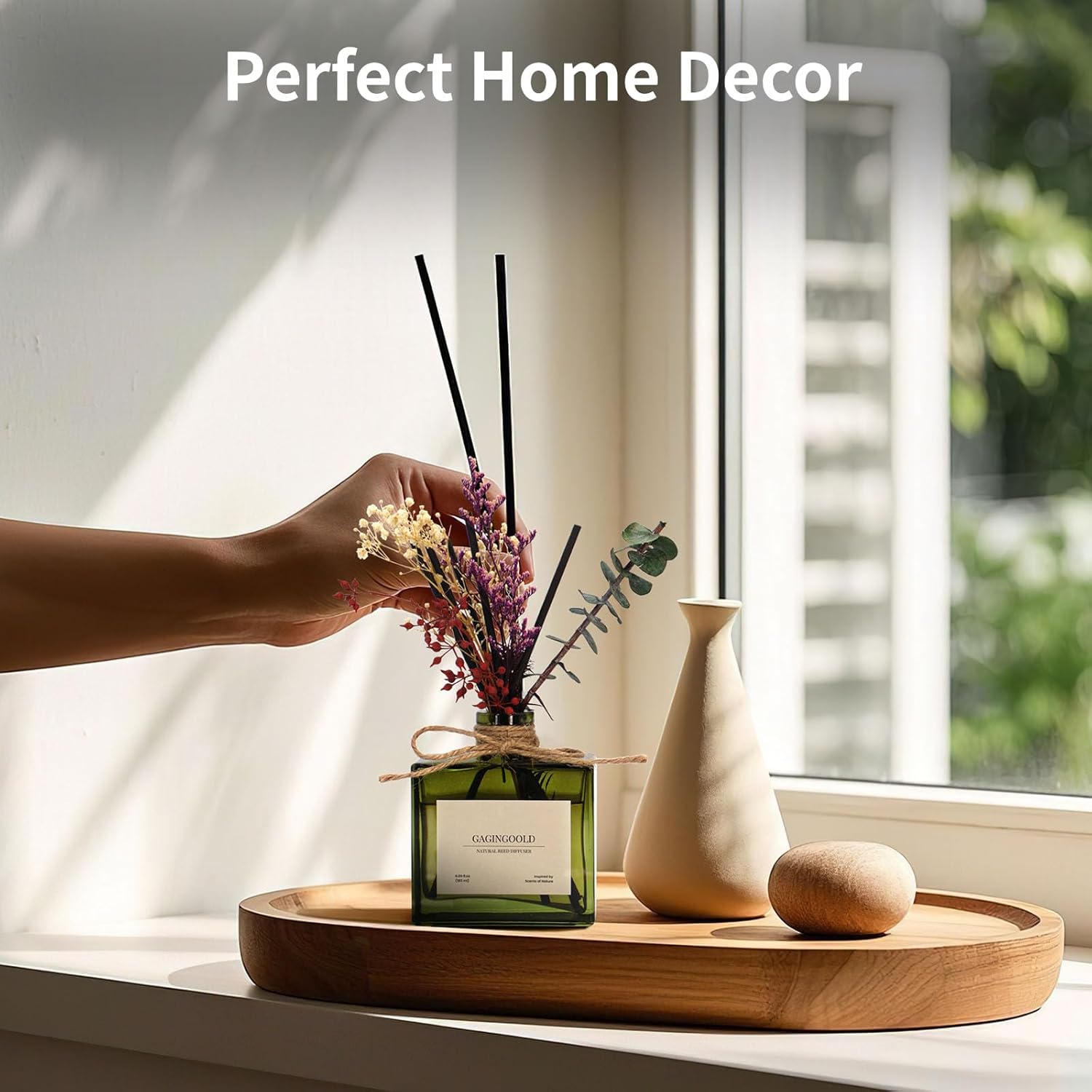 Sandalwood Reed Diffuser 609 oz Set for Home