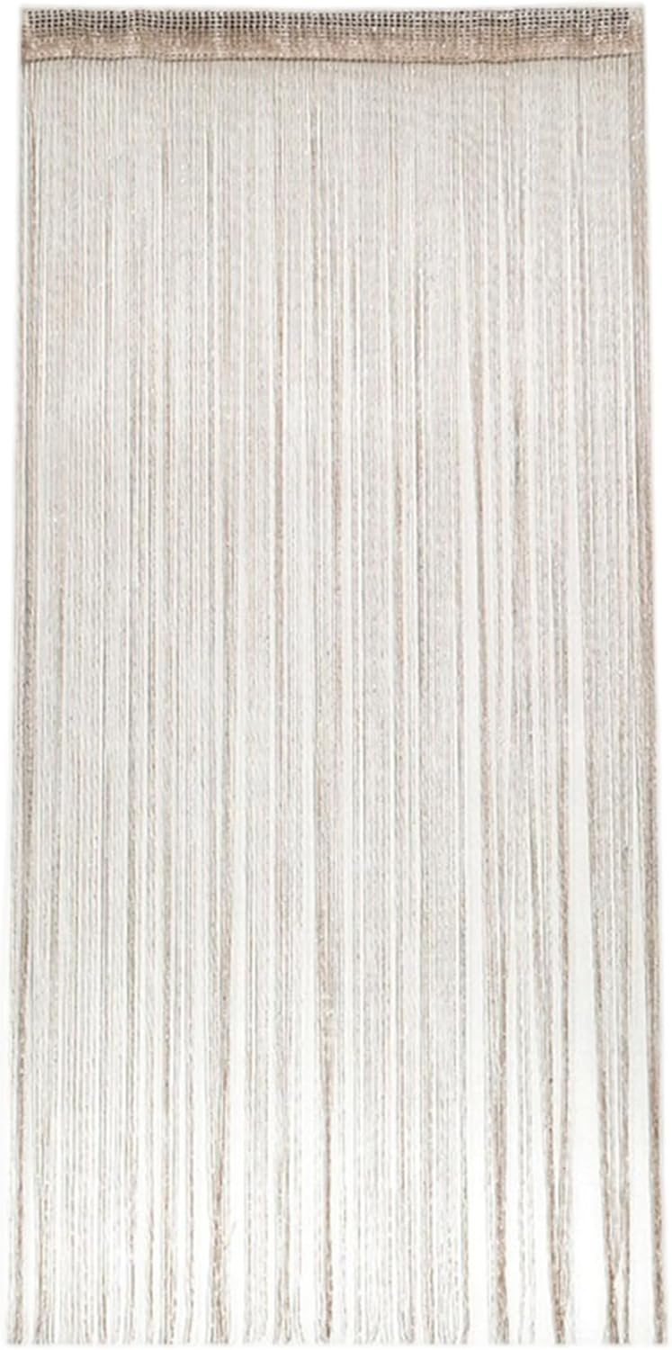 Champagne Gold String Curtains 39x79 Inch