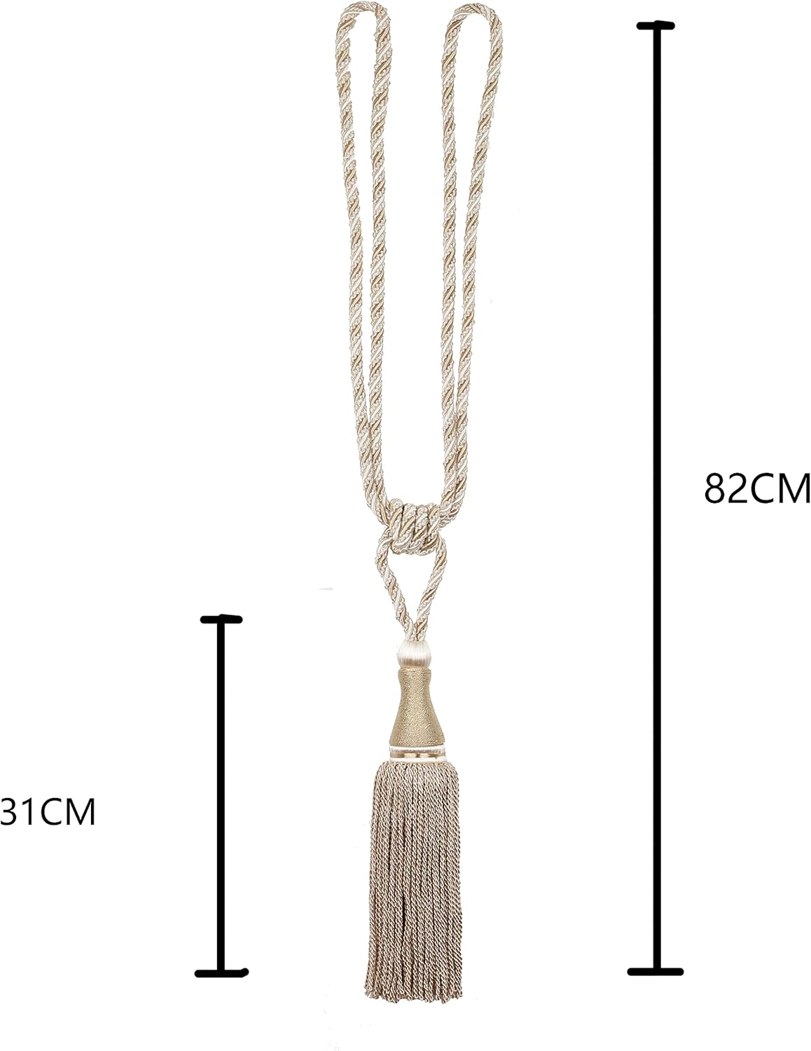 2 Pack Large Tassel Curtain Tiebacks Luxury Style Home Decor