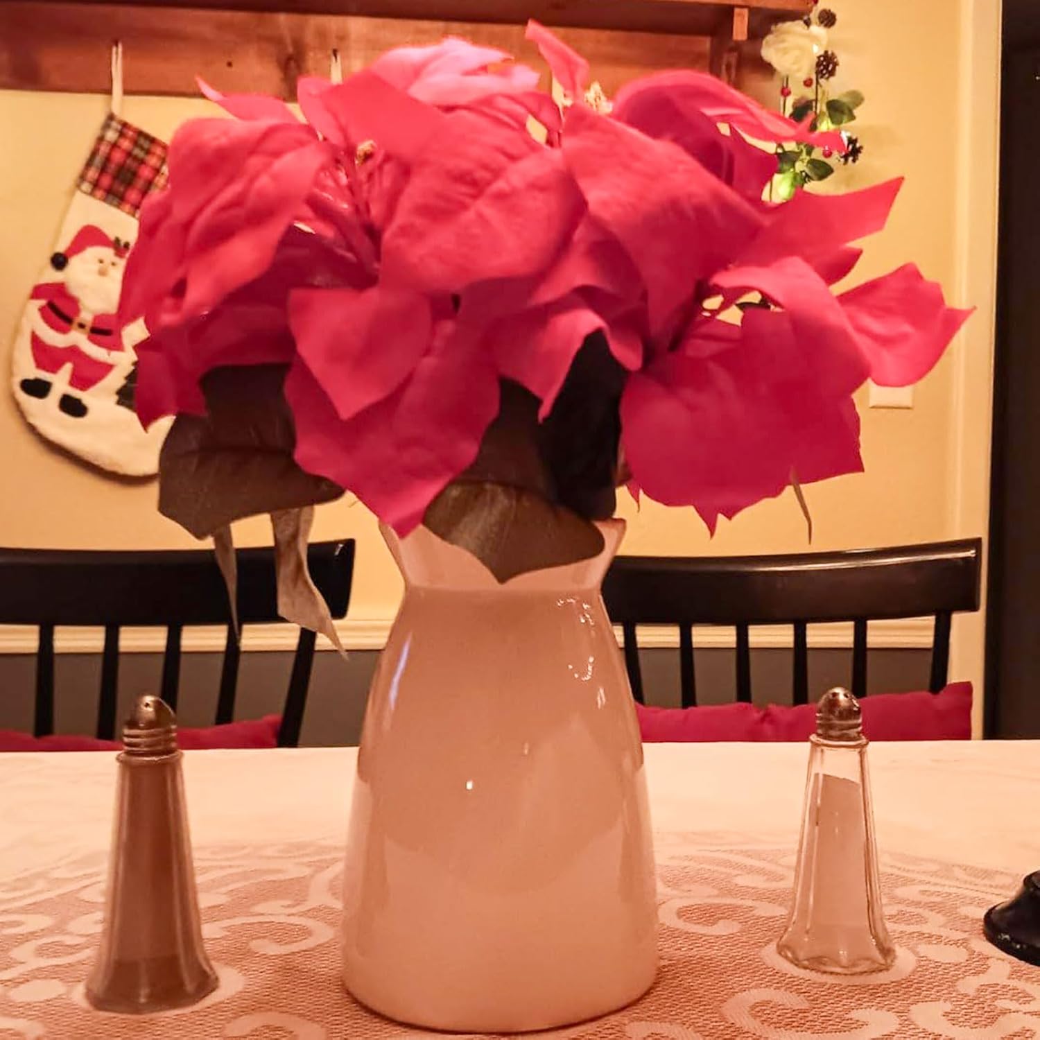 HJN White Flower Vase - Modern Ceramic Decor