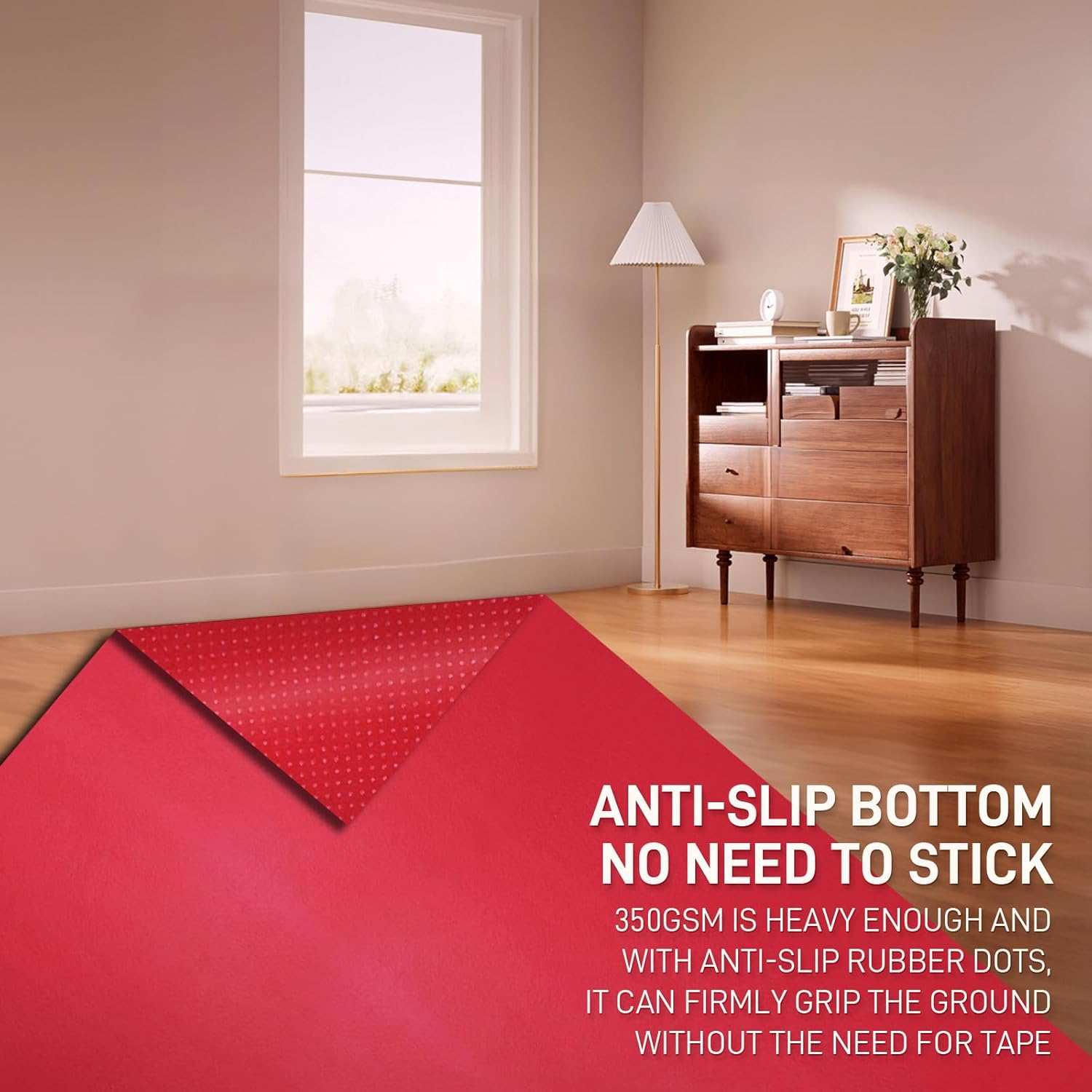 24In x 16Ft Thick Red Carpet Runner for Events