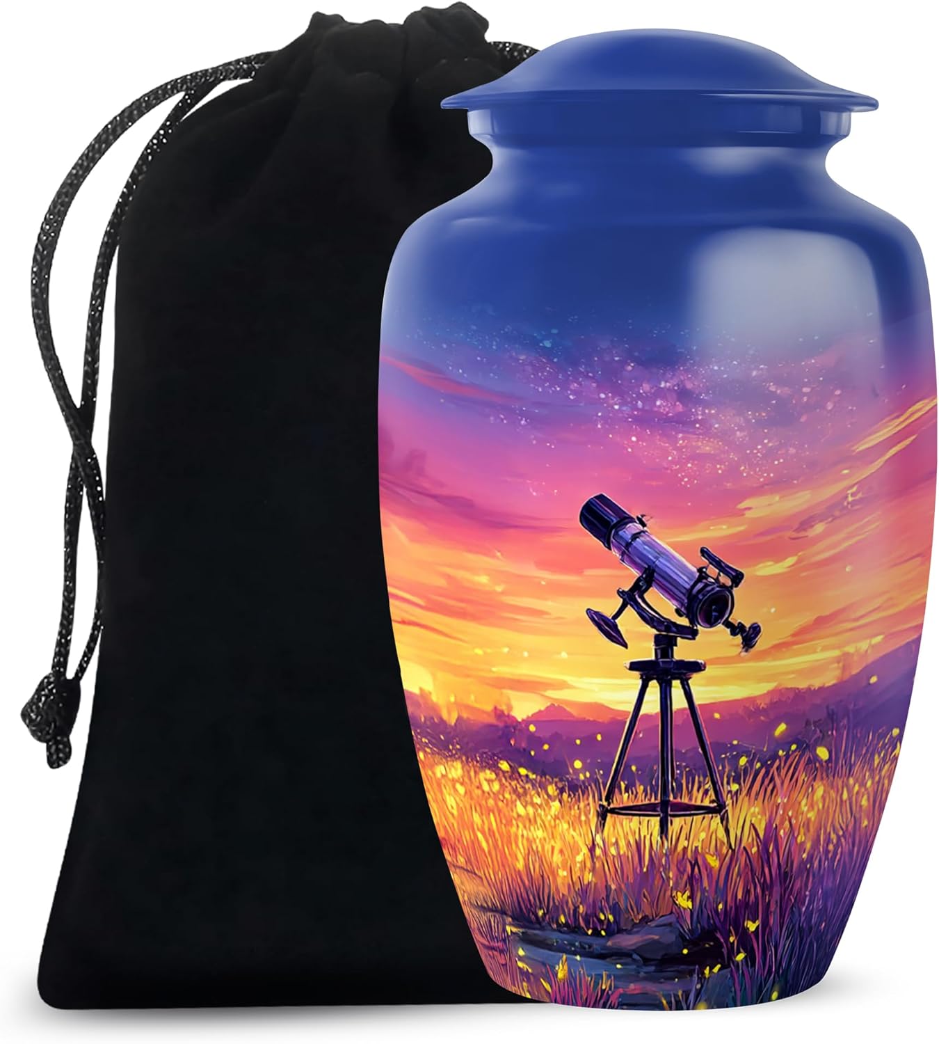 Telescope Cremation Urn for Ashes 6 Inch Medium