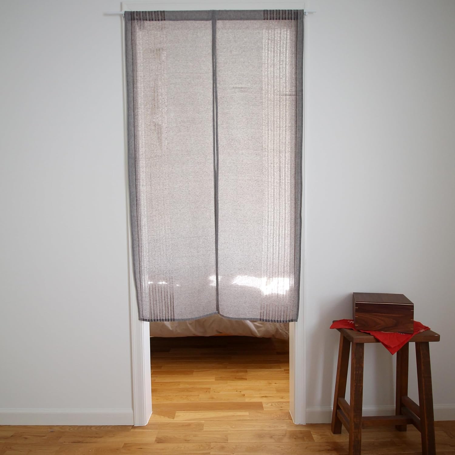 Sunnyday Fabric Doorway Curtain Tapestry noren Hibiki Dark Brown Room Divider