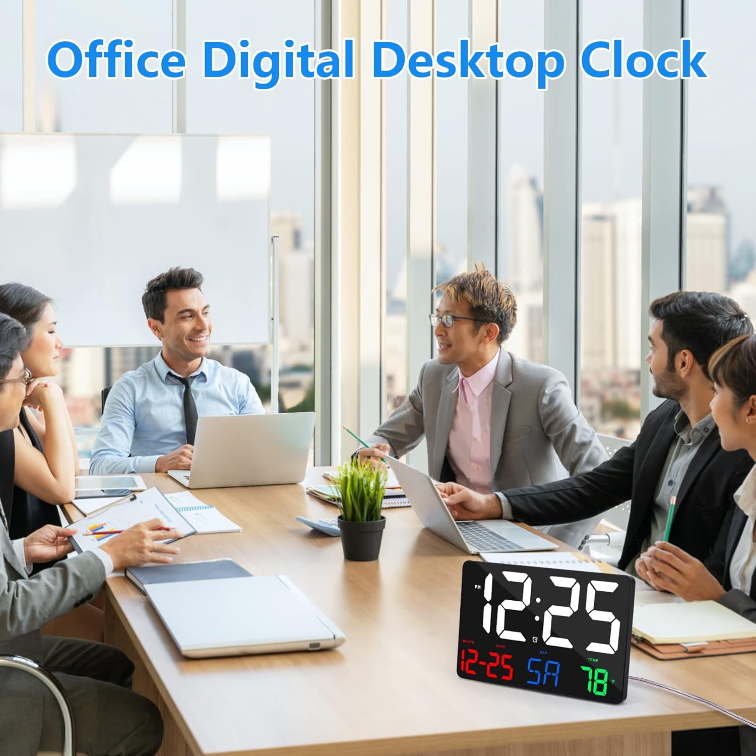 Ygdigital 115 Inch LED Digital Wall Clock with Remote Control