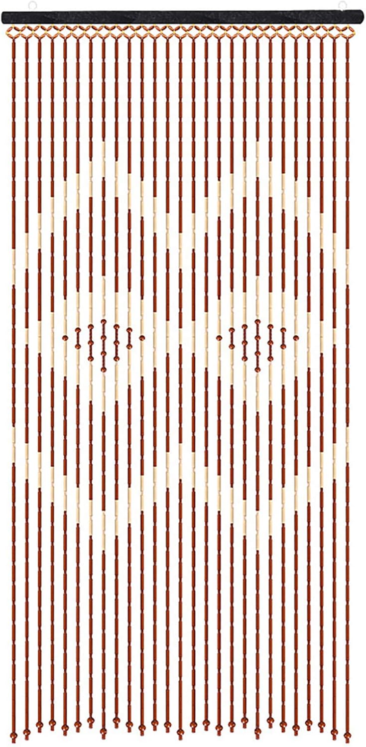 Bamboo Wood Bead Curtain with 27 Lines