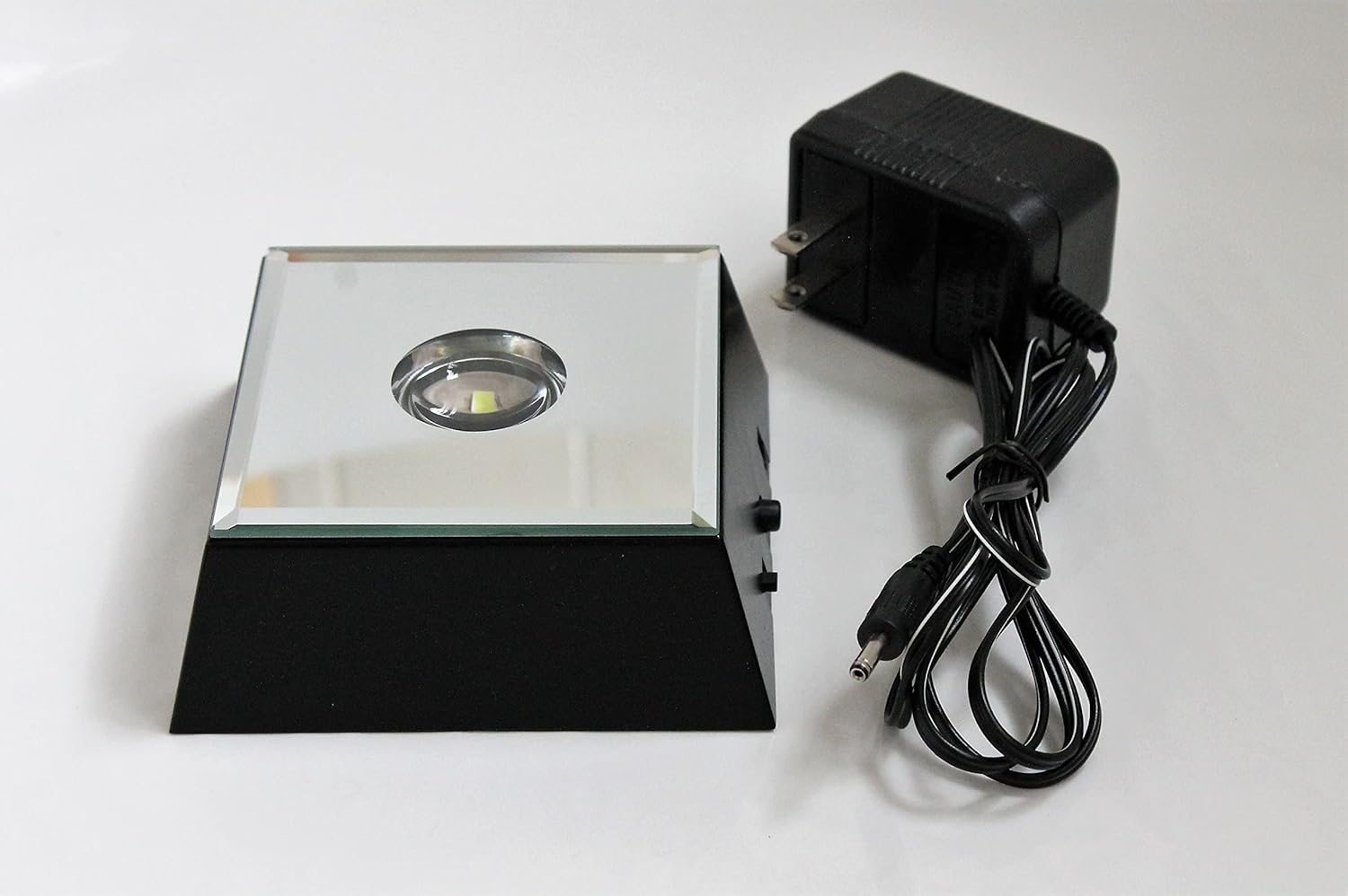5 LED White Light Stand Base with Mirror Top