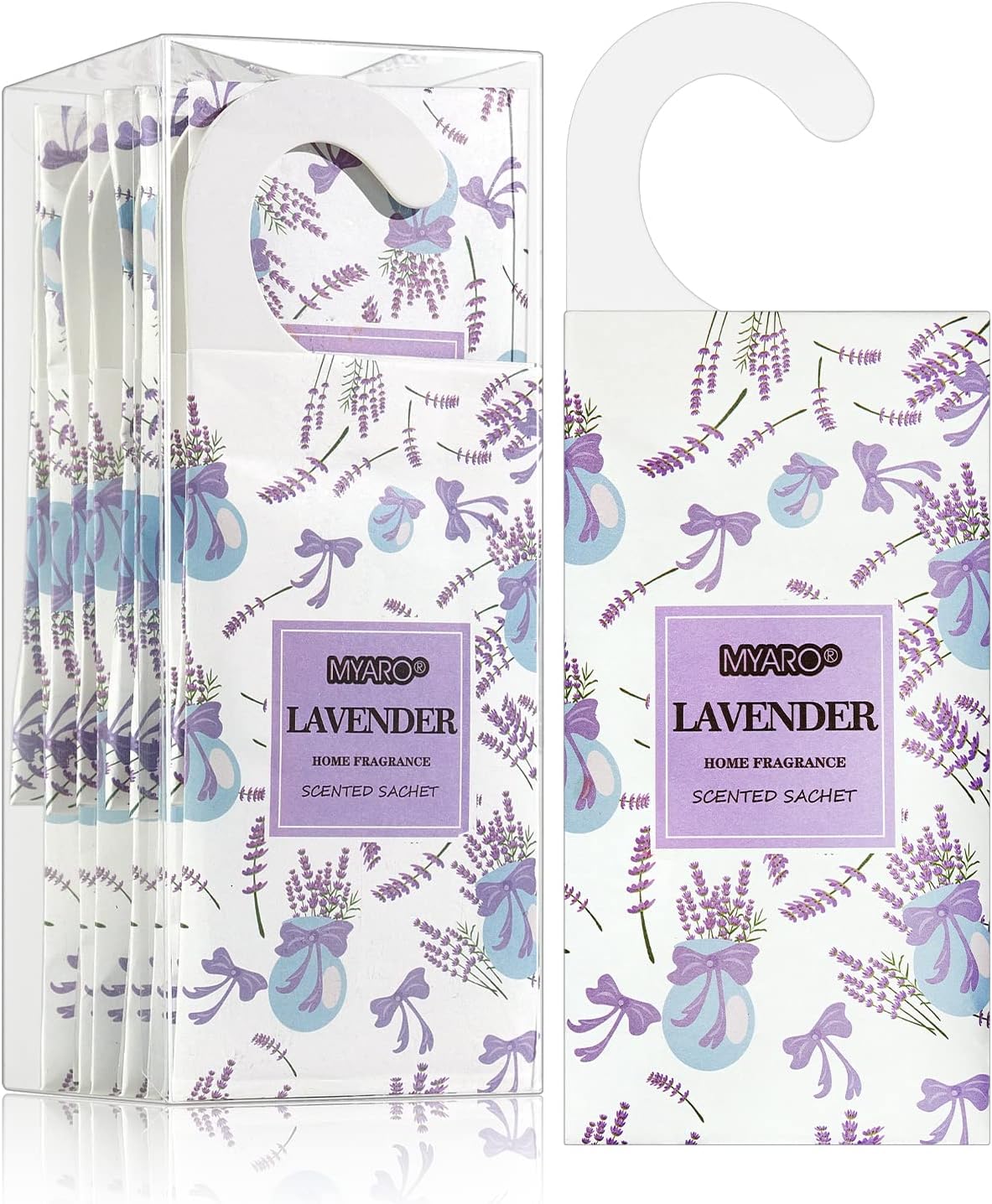 MYARO 12 Pack Lavender Scented Sachets for Drawer and Closet