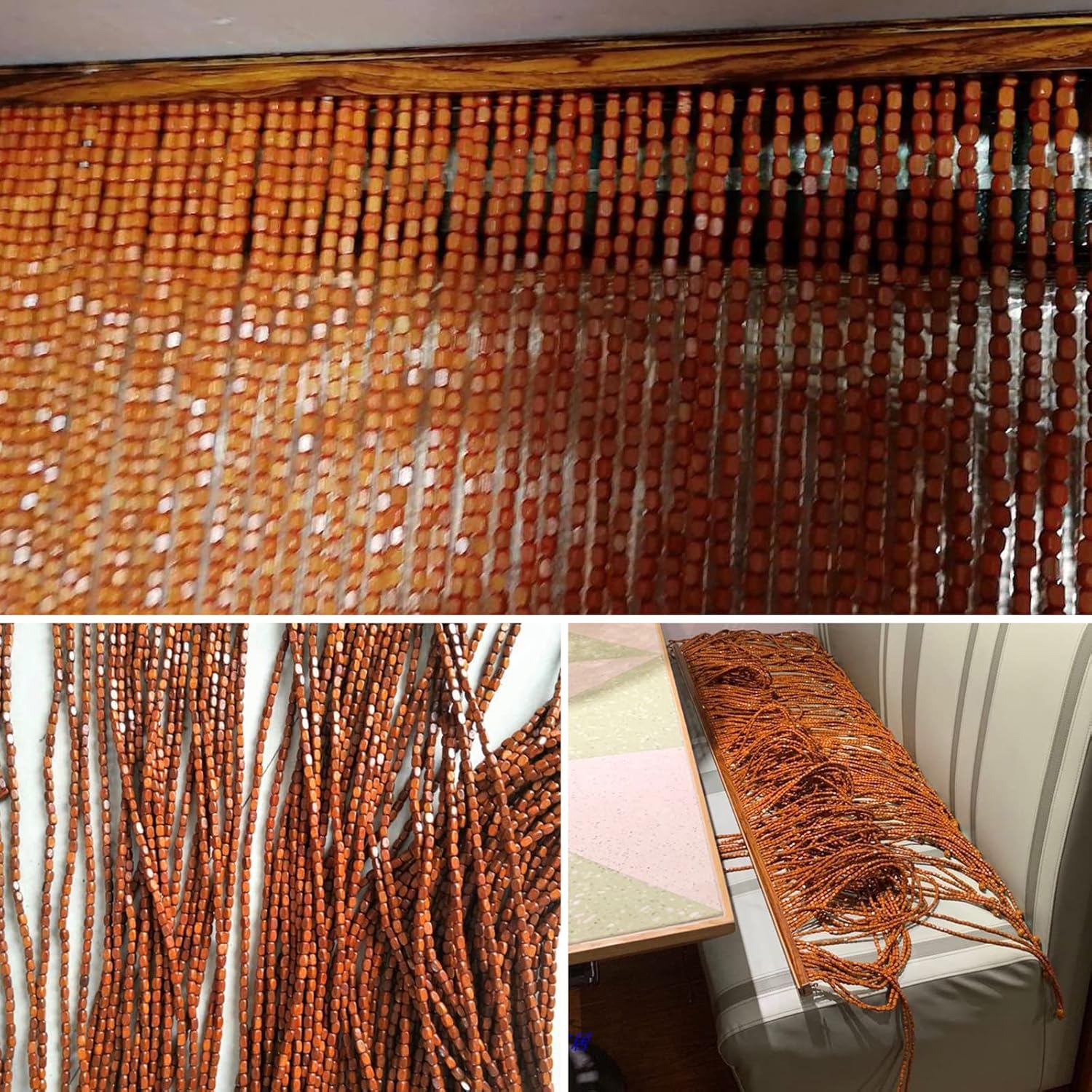 Classic Bamboo Bead Door Curtain for Privacy and Style