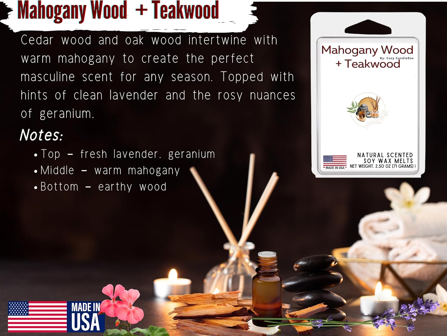 Cozy Candlebox Soy Wax Melts - Natural Fragrance