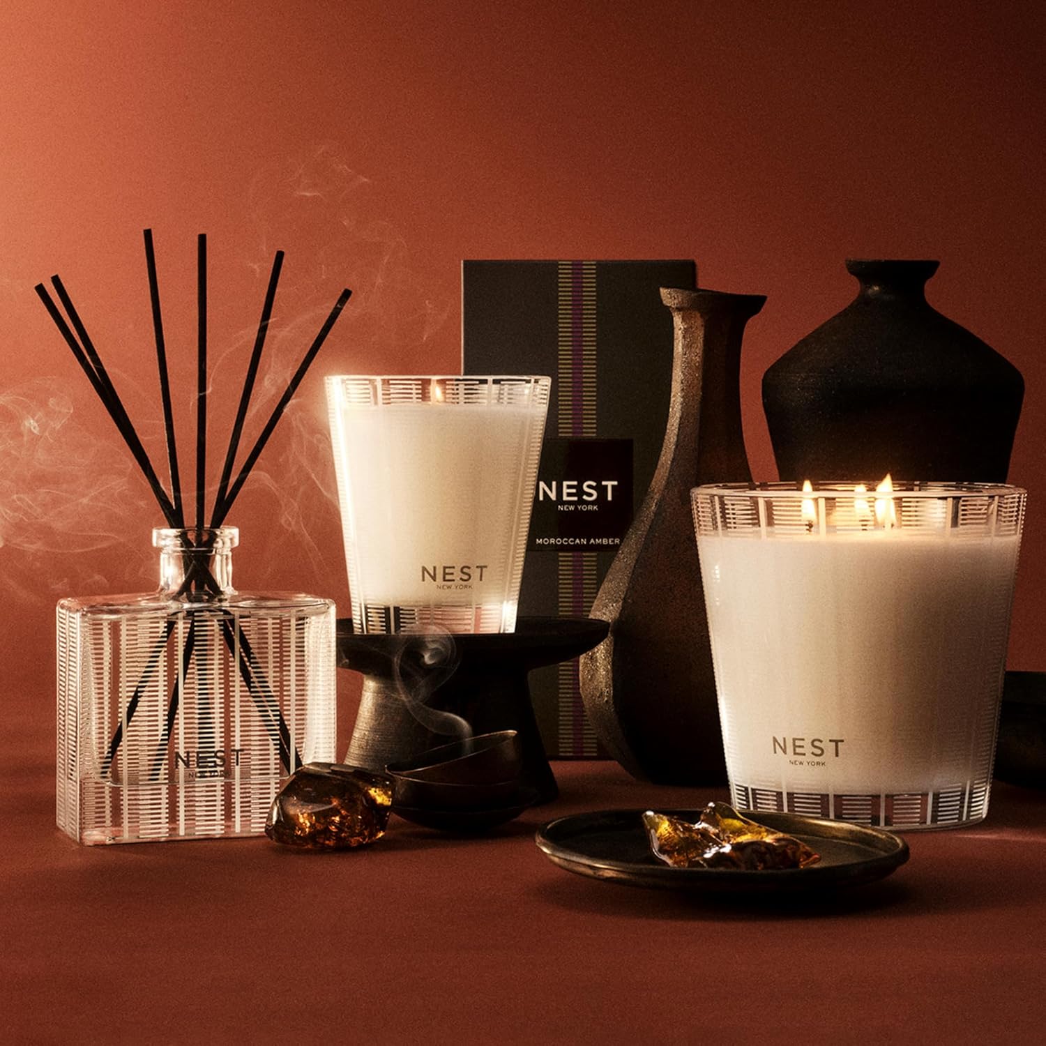 NEST New York Reed Diffuser Moroccan Amber 59 Fl Oz