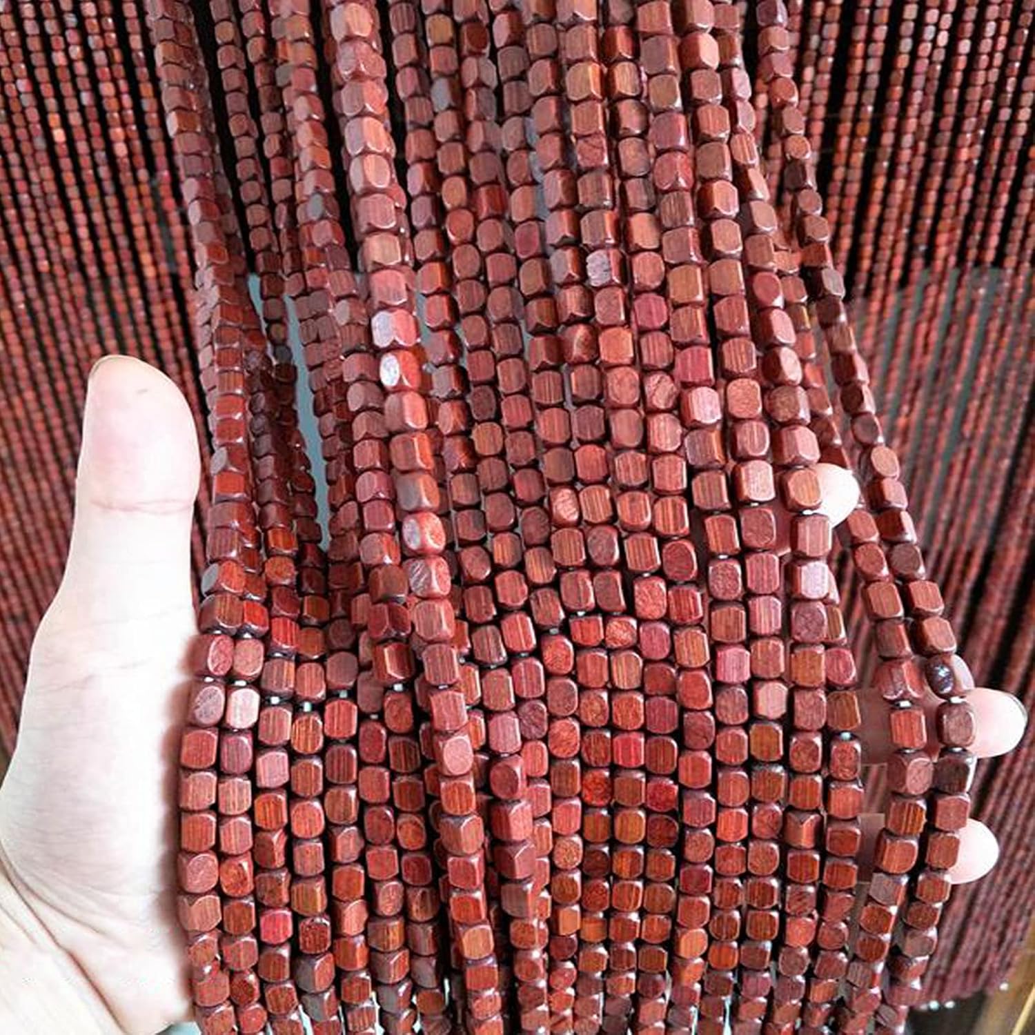 Bamboo Beaded Curtain for Doorways and Decor