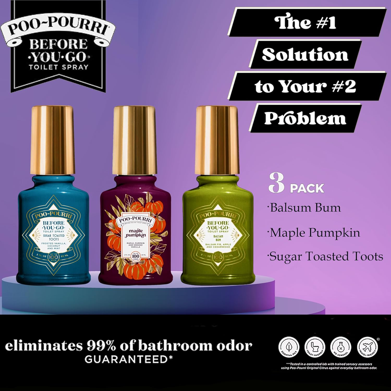 Poo-Pourri Before-You-Go Toilet Spray 2 Oz Variety Pack 1
