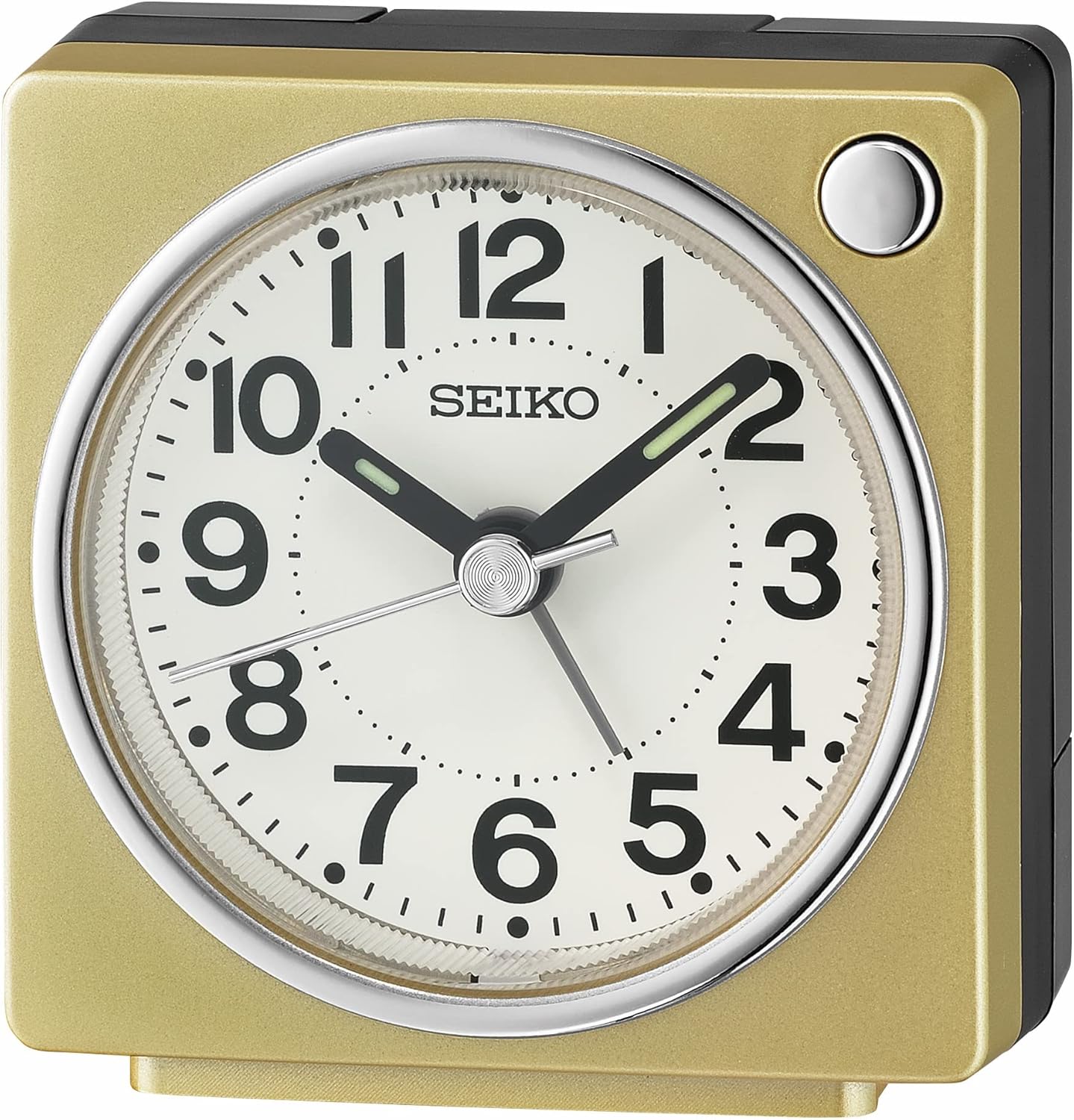 Seiko Fuji Dark Alarm Clock in Gold
