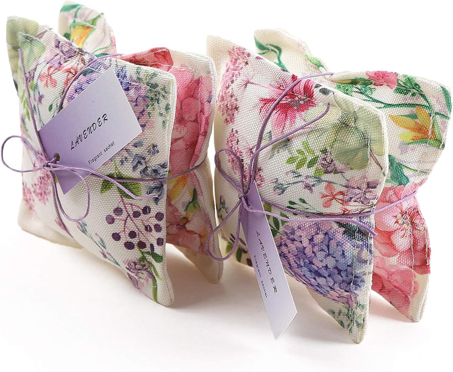 Aucuda 4 Pack Lavender Scented Sachets for Drawers Closets