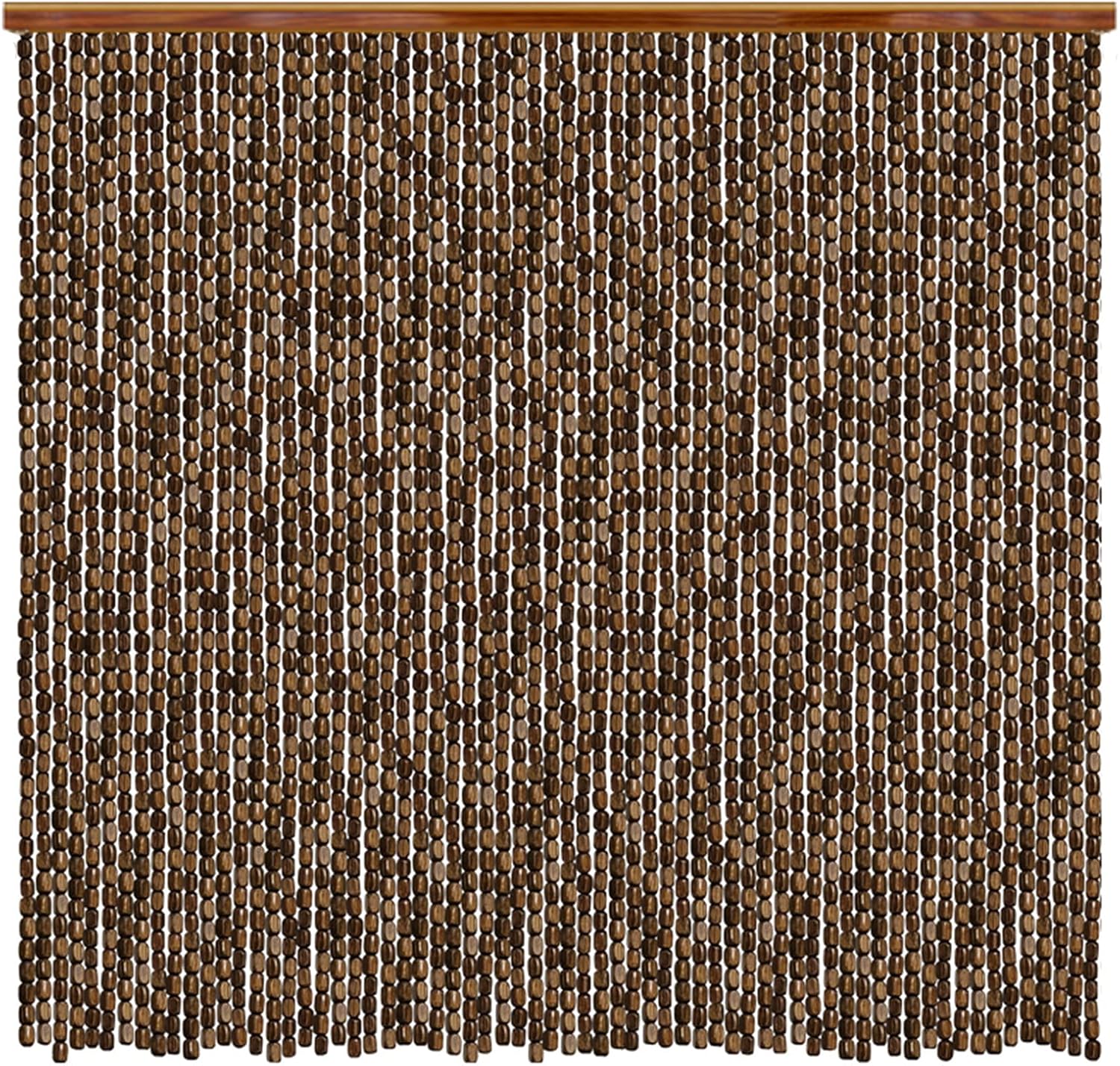 Bamboo Beaded Curtain for Doorway and Room Divider