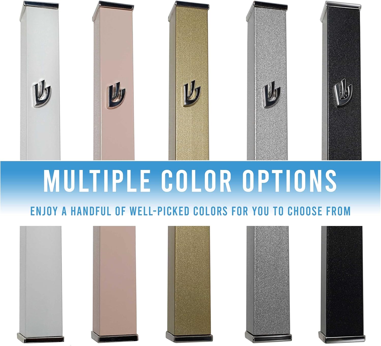 Elegant Modern Door Mezuzah Case Without Scroll