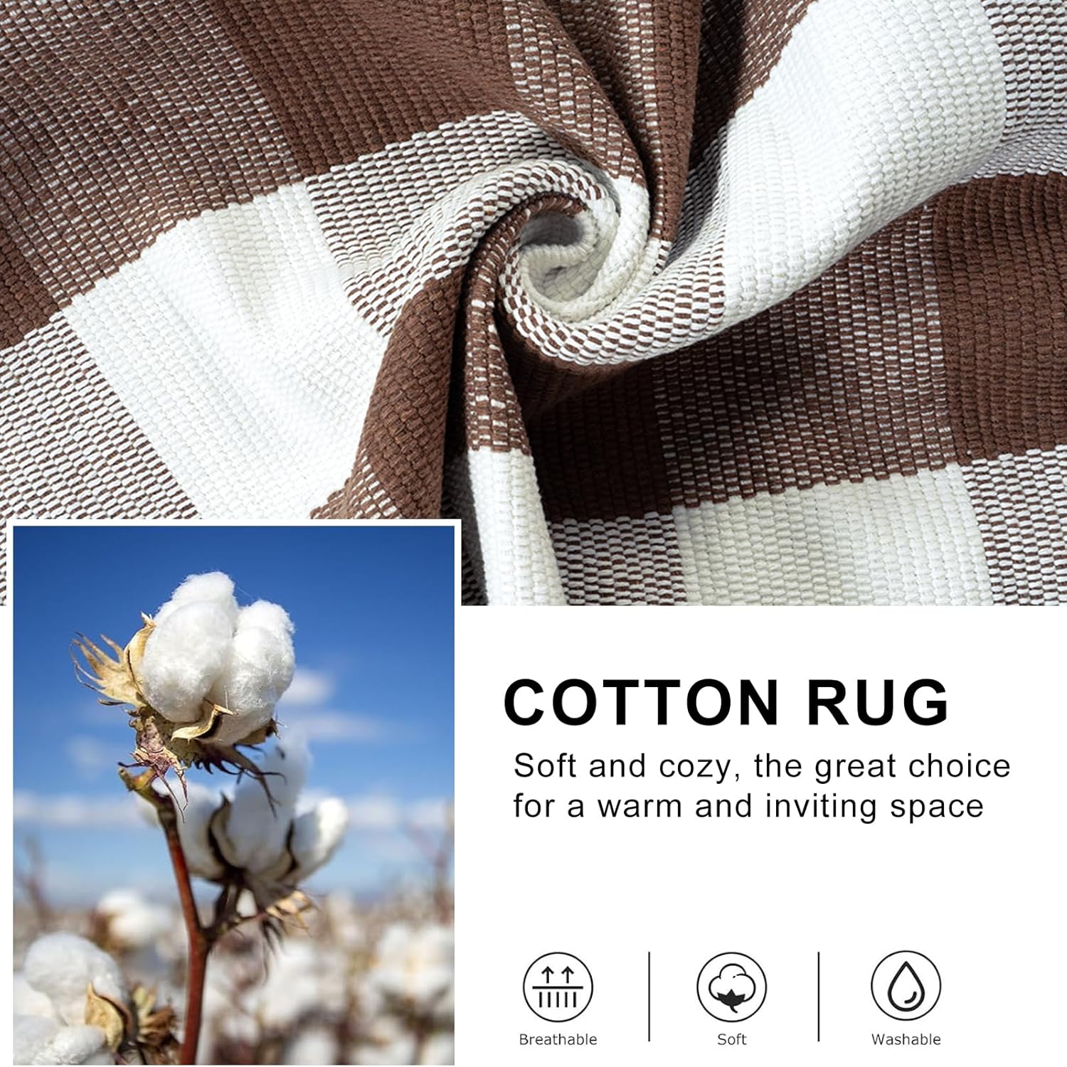 Collive Buffalo Plaid Checkered Outdoor Rug