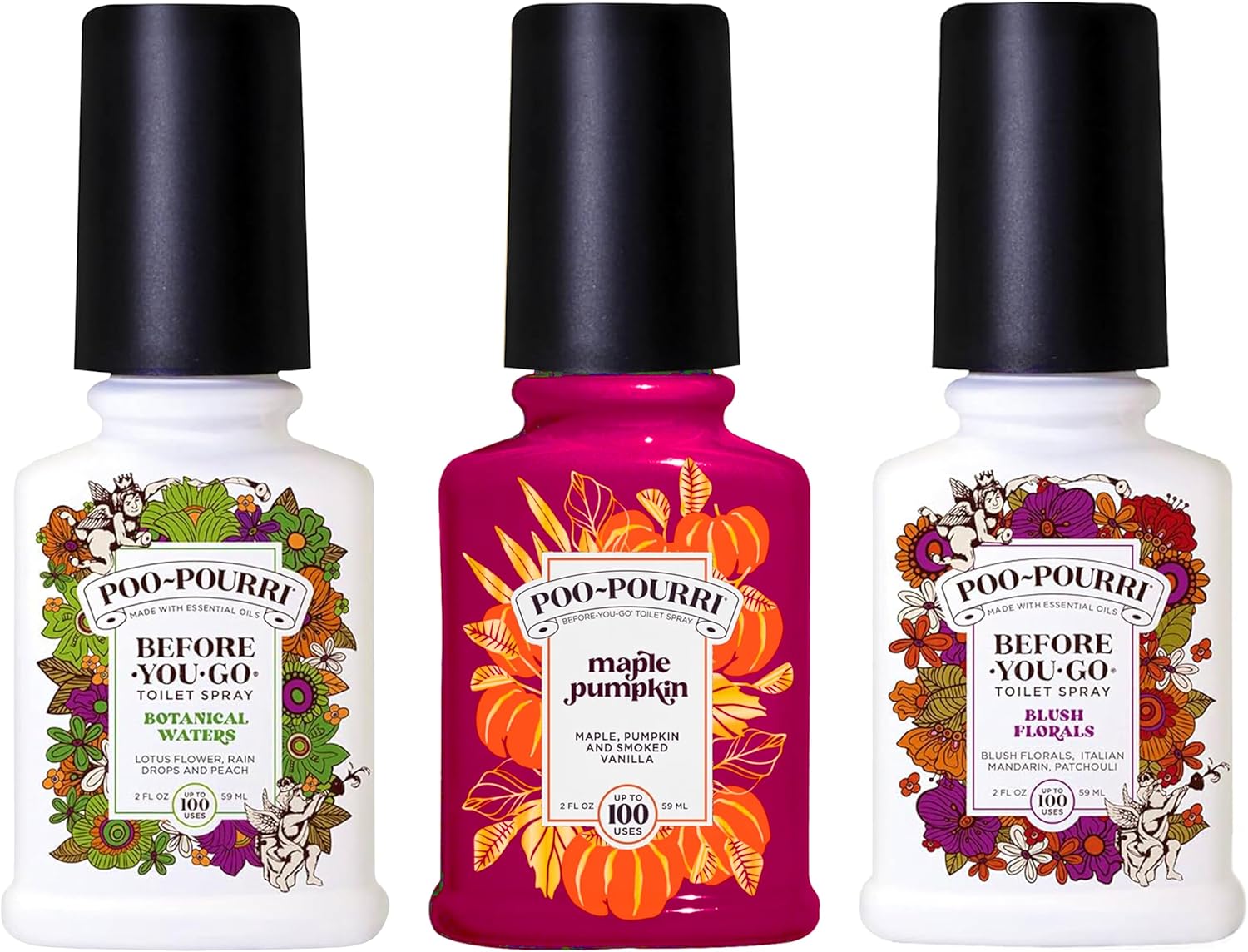 Poo-Pourri Before-You-Go Toilet Spray 2 Oz Variety Pack