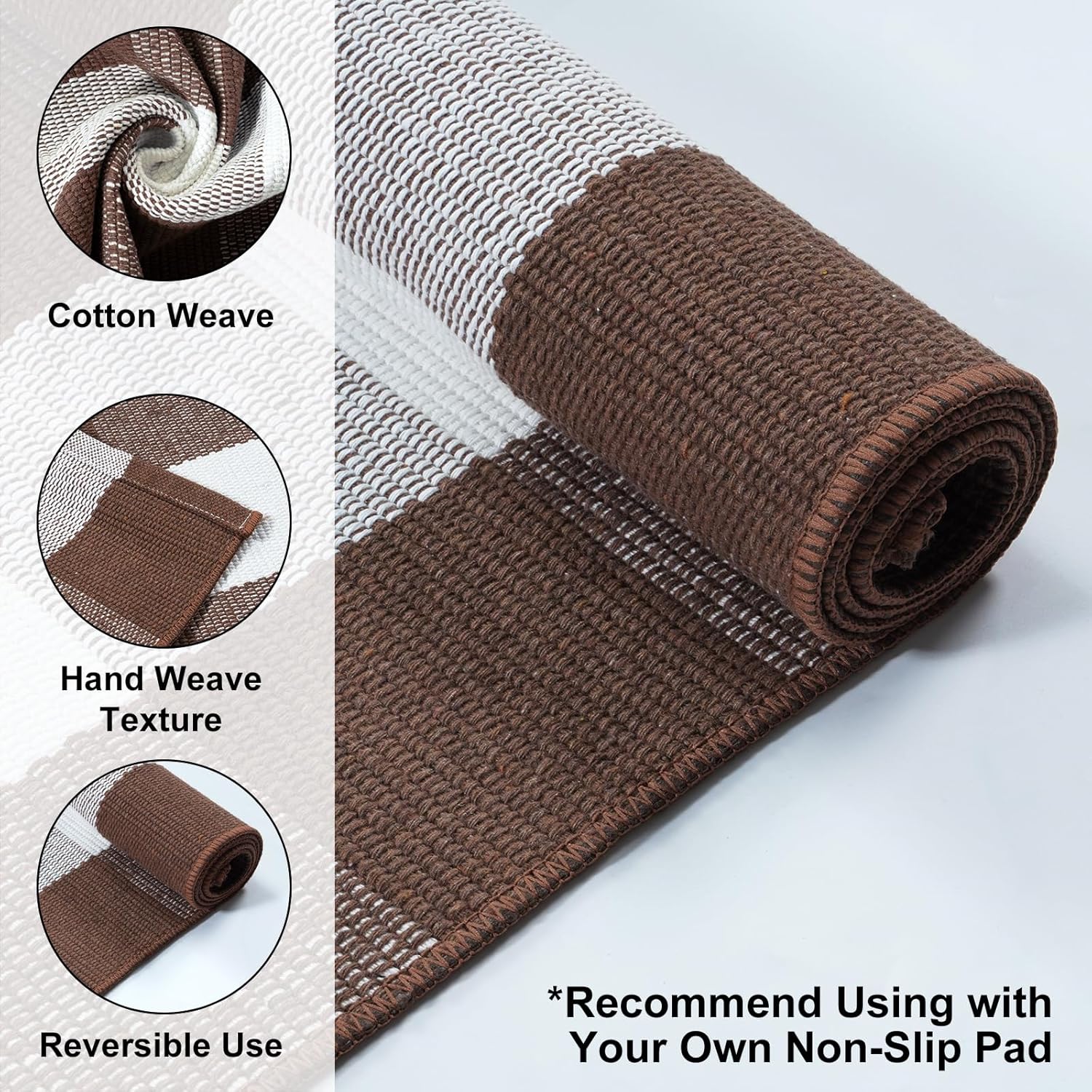 Collive Buffalo Plaid Checkered Outdoor Rug