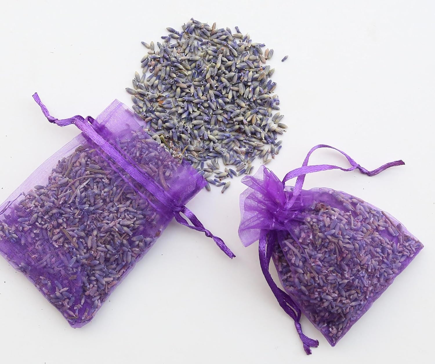 WEALD TRIBE Natural Lavender Sachets for Closets Drawers Cars 24 Pack