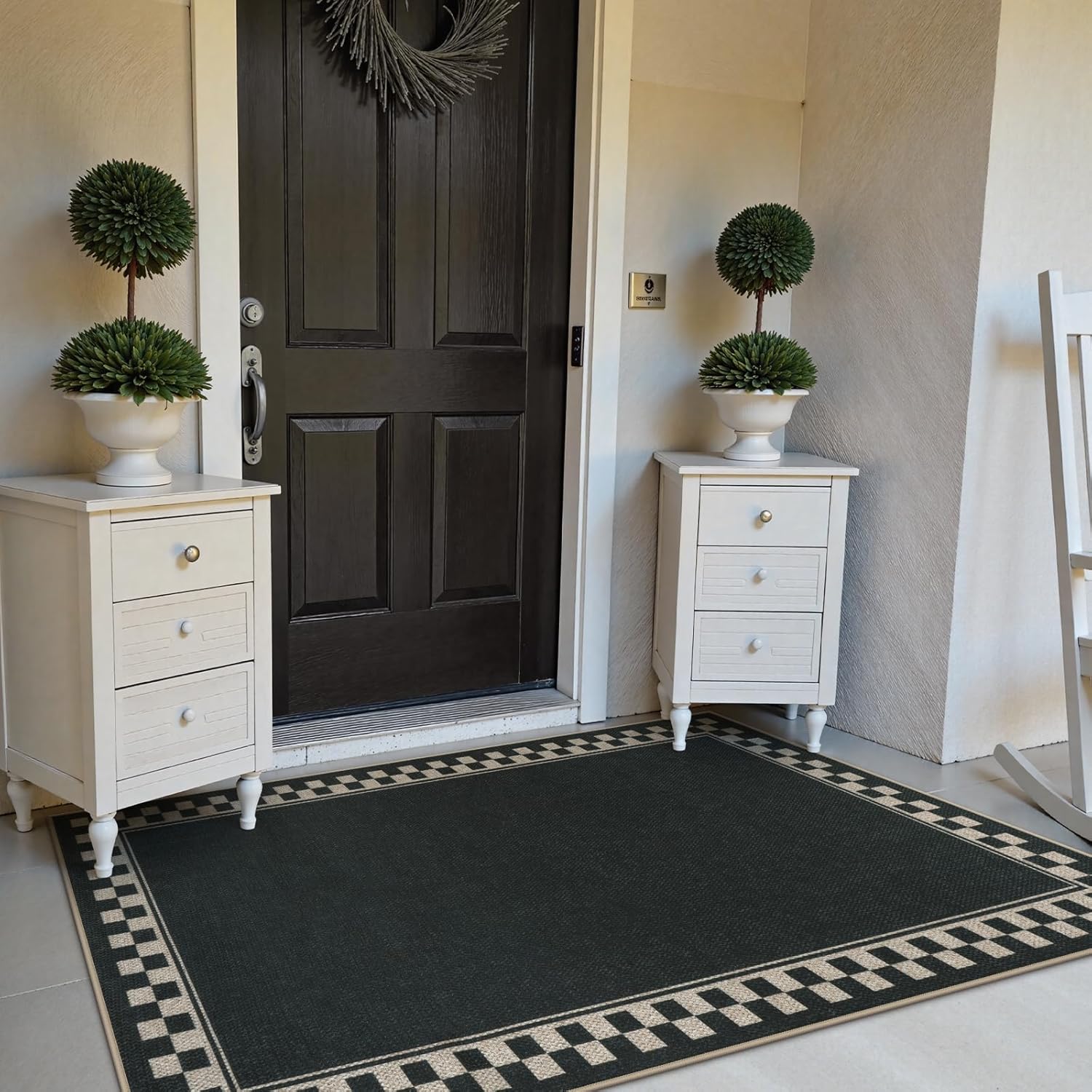 OJIA Easy Jute 3x5 Area Rug Non-Slip