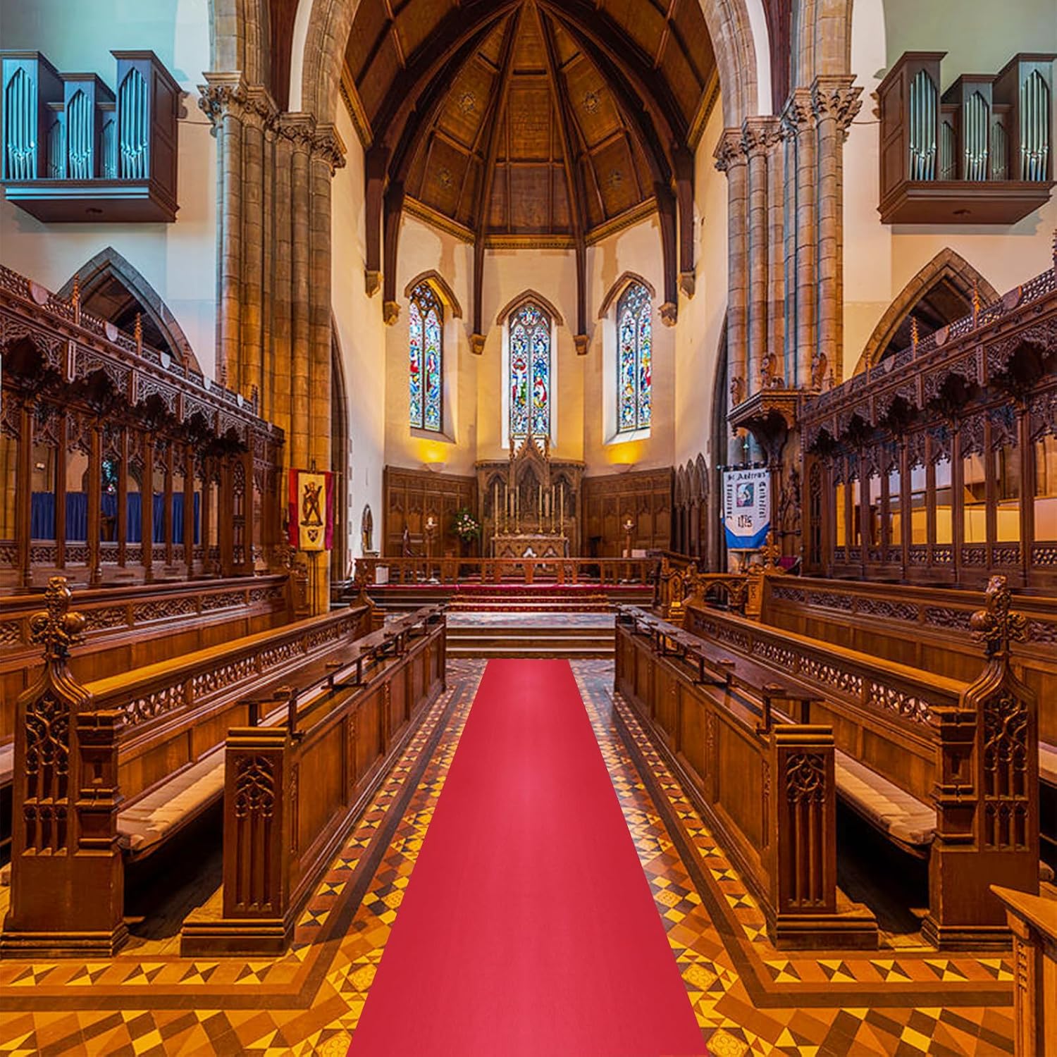 24In x 16Ft Thick Red Carpet Runner for Events