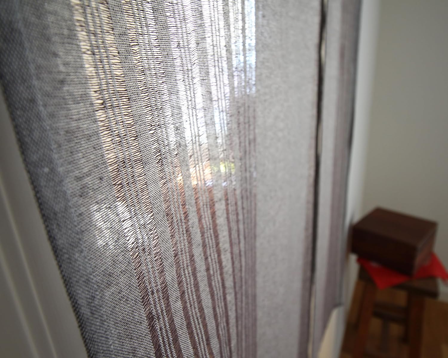 Sunnyday Fabric Doorway Curtain Tapestry noren Hibiki Dark Brown Room Divider