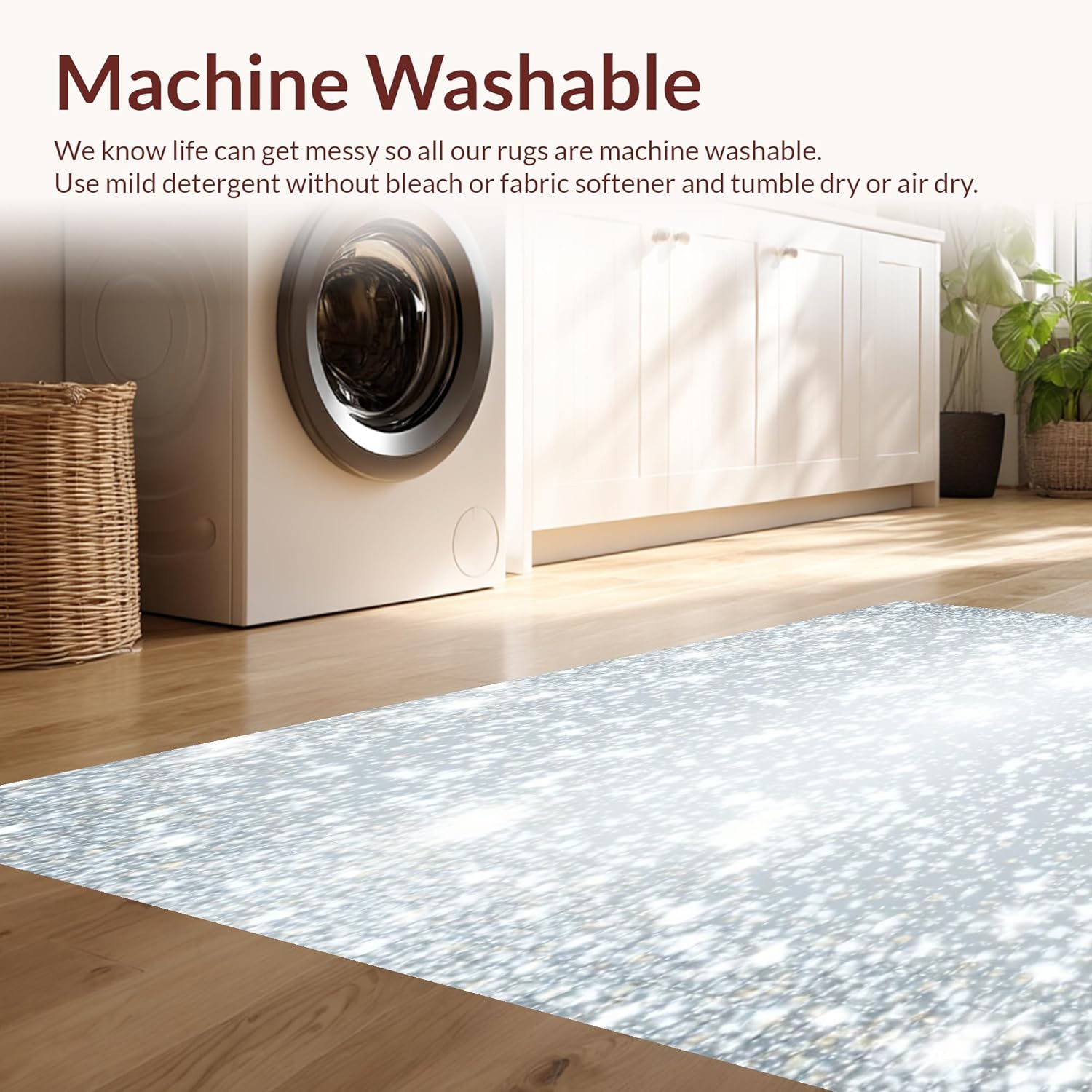Ultra Soft 8x10 Area Rug Shimmering White