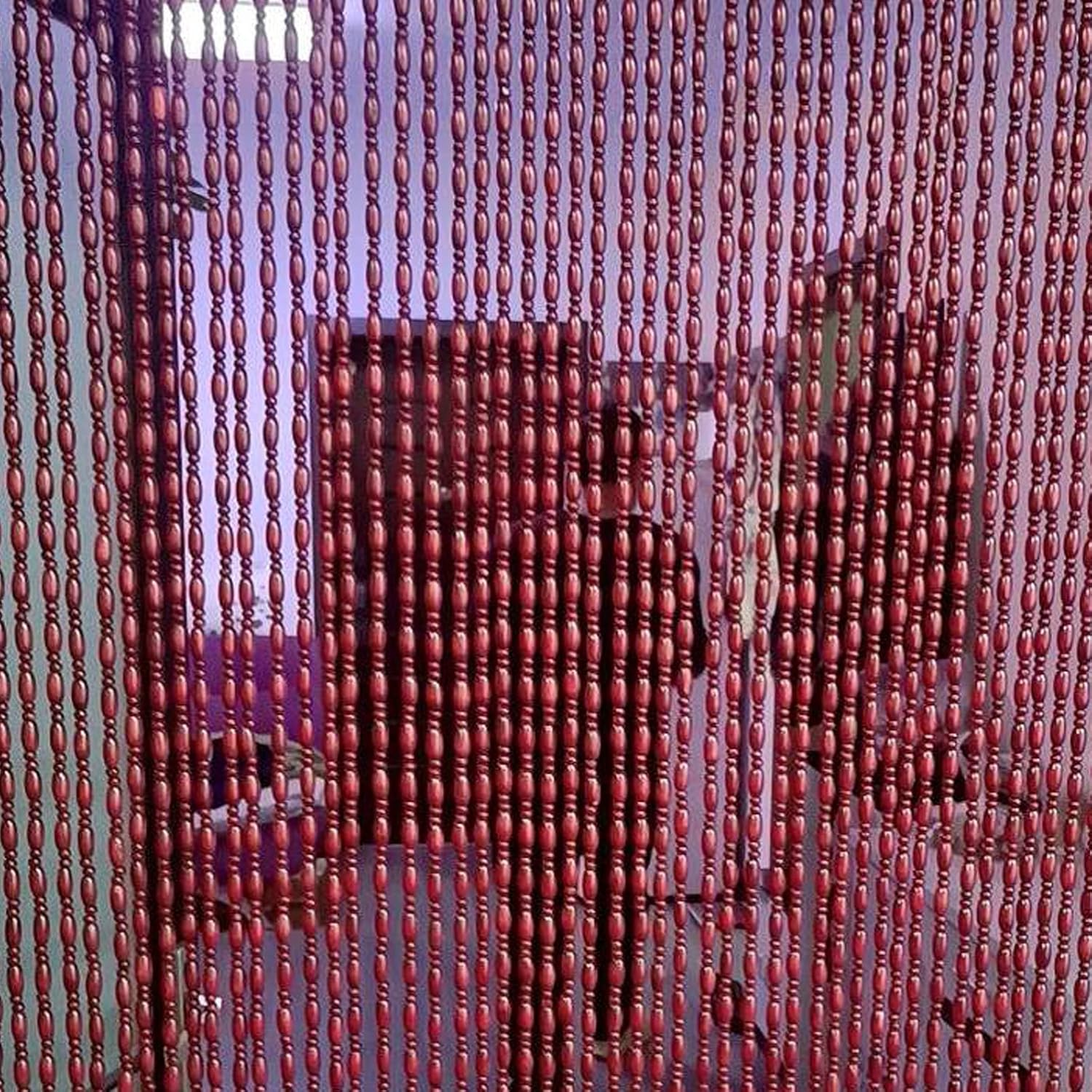 Bamboo Beaded Door Curtain for Home and Doorways