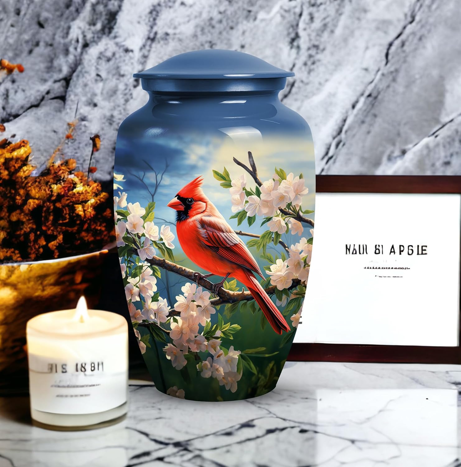 Yatskia Cardinal Bird Cremation Urn for Adult Ashes