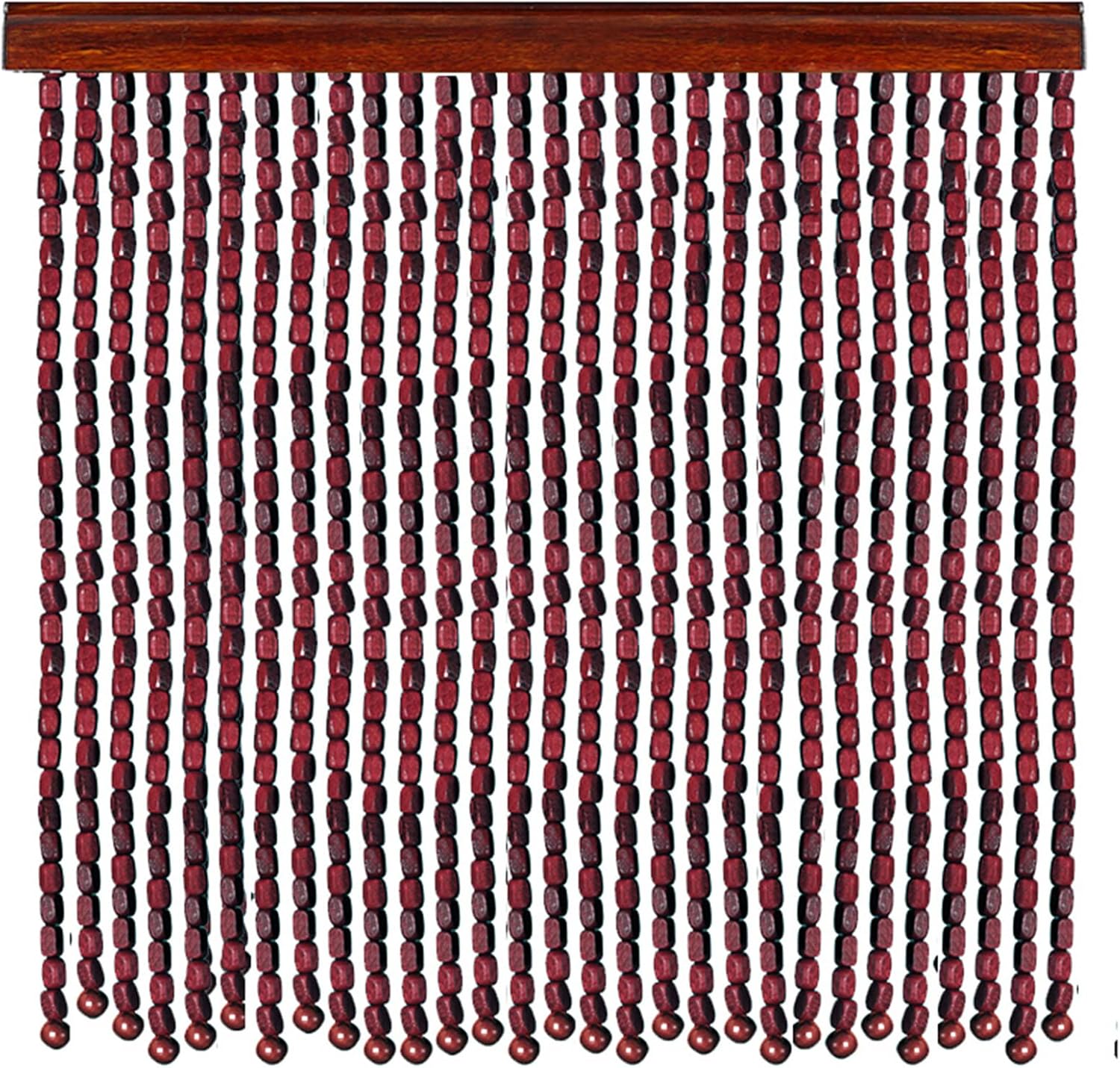 Natural Bamboo Bead Curtain for Doorways and Privacy