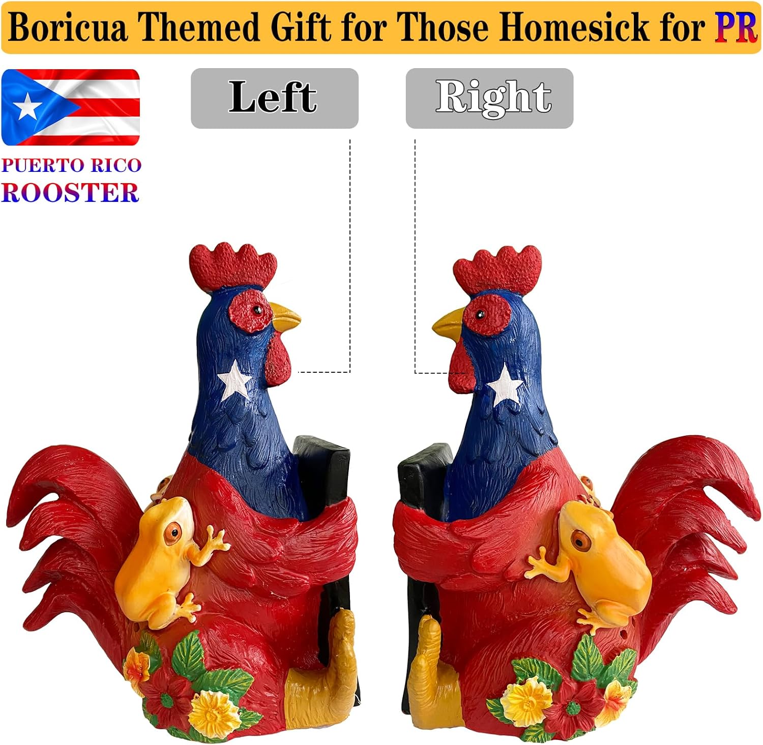 Puerto Rico Coqui Music Box Figurine Boricua Decor