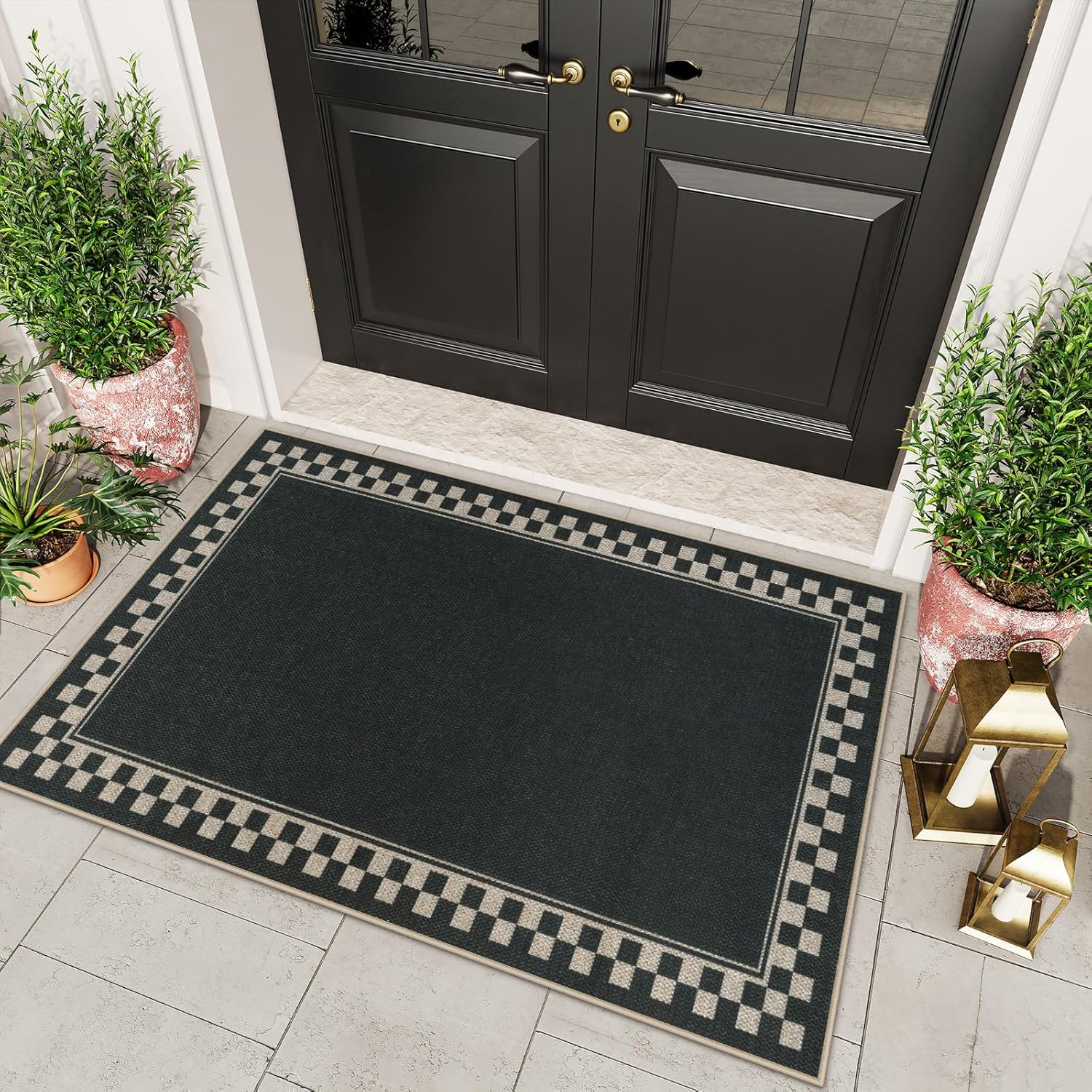 OJIA Easy Jute 3x5 Area Rug Non-Slip