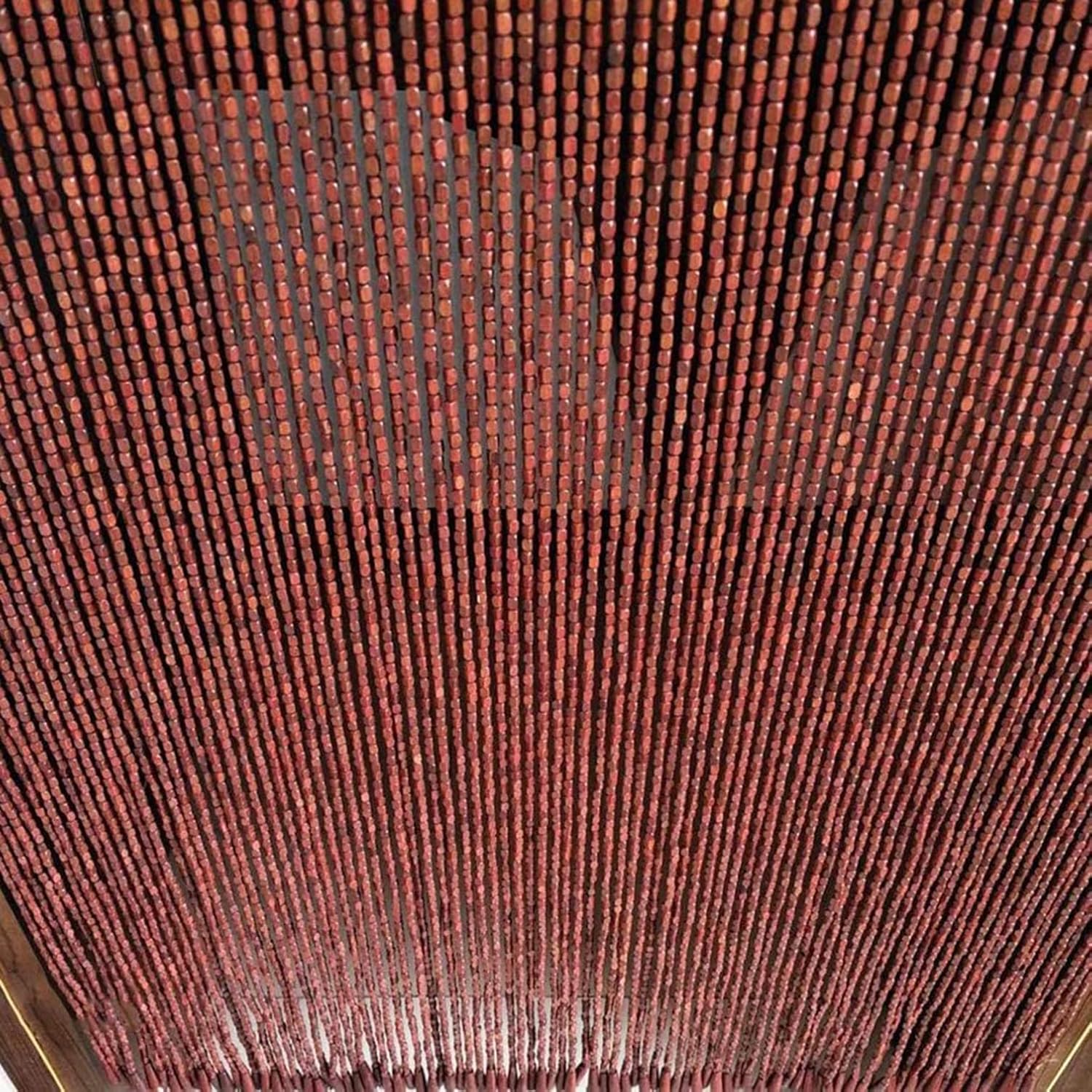 Natural Bamboo Bead Curtain for Doorways and Privacy