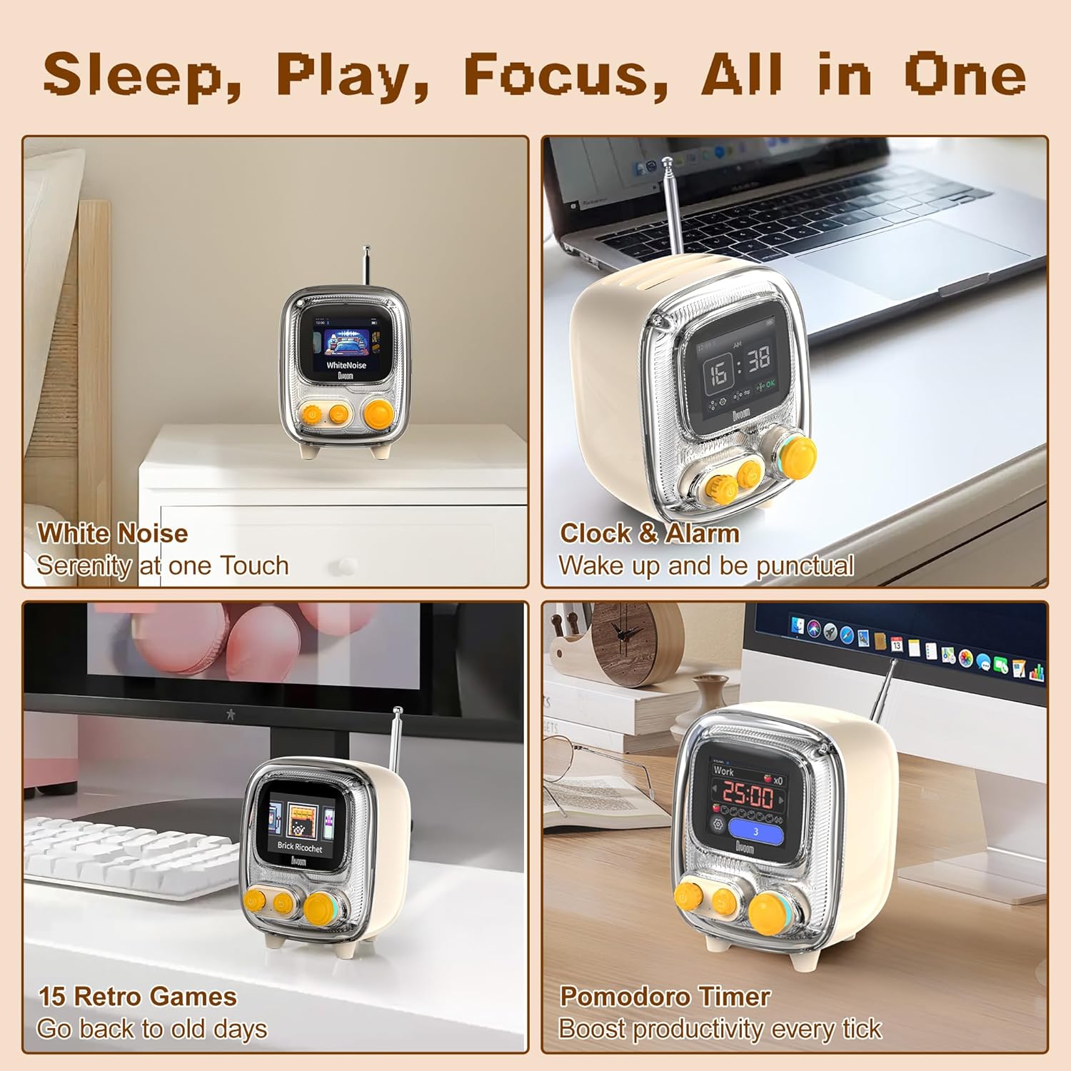 Divoom Tiivoo-2 Pixel Art Retro Bluetooth Speaker