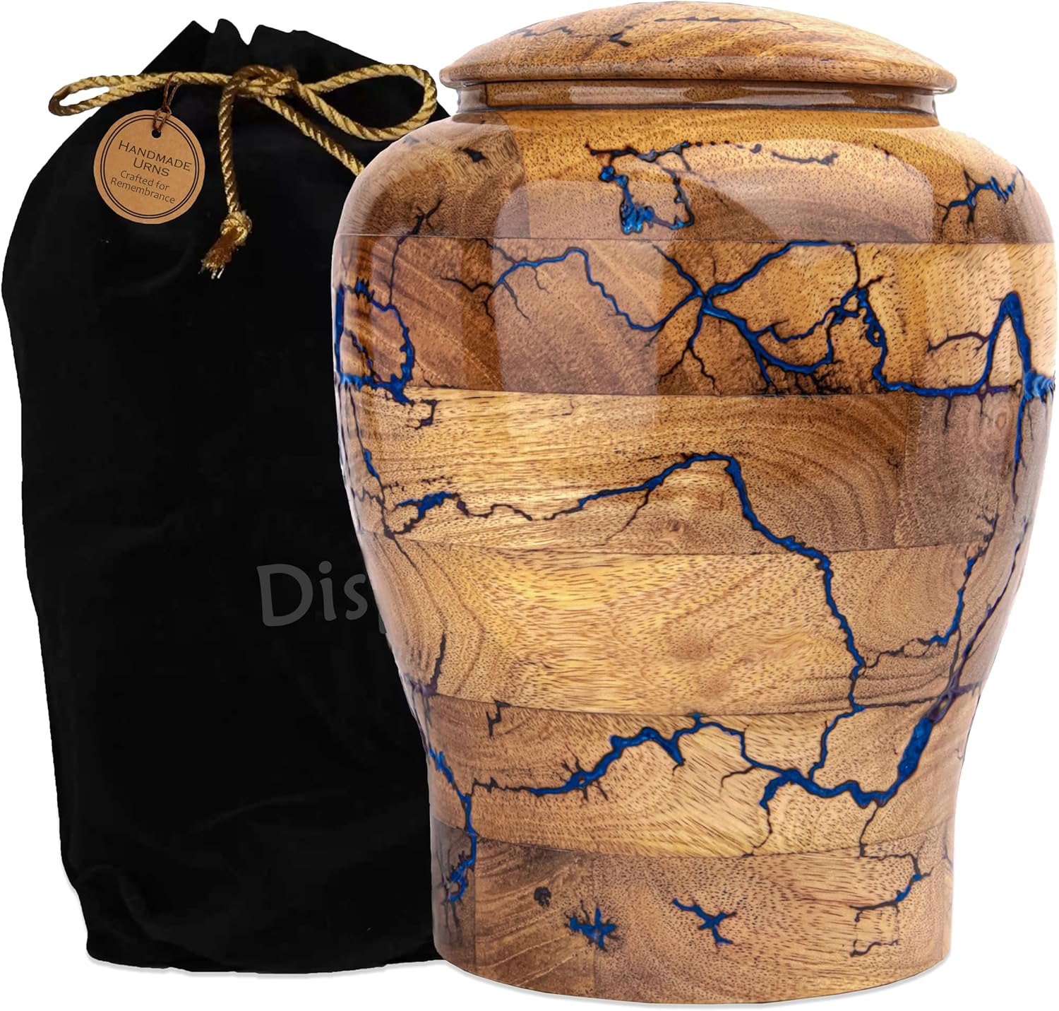 Lightning Design Urn for Human Ashes - Handmade Resin Cremation Urn