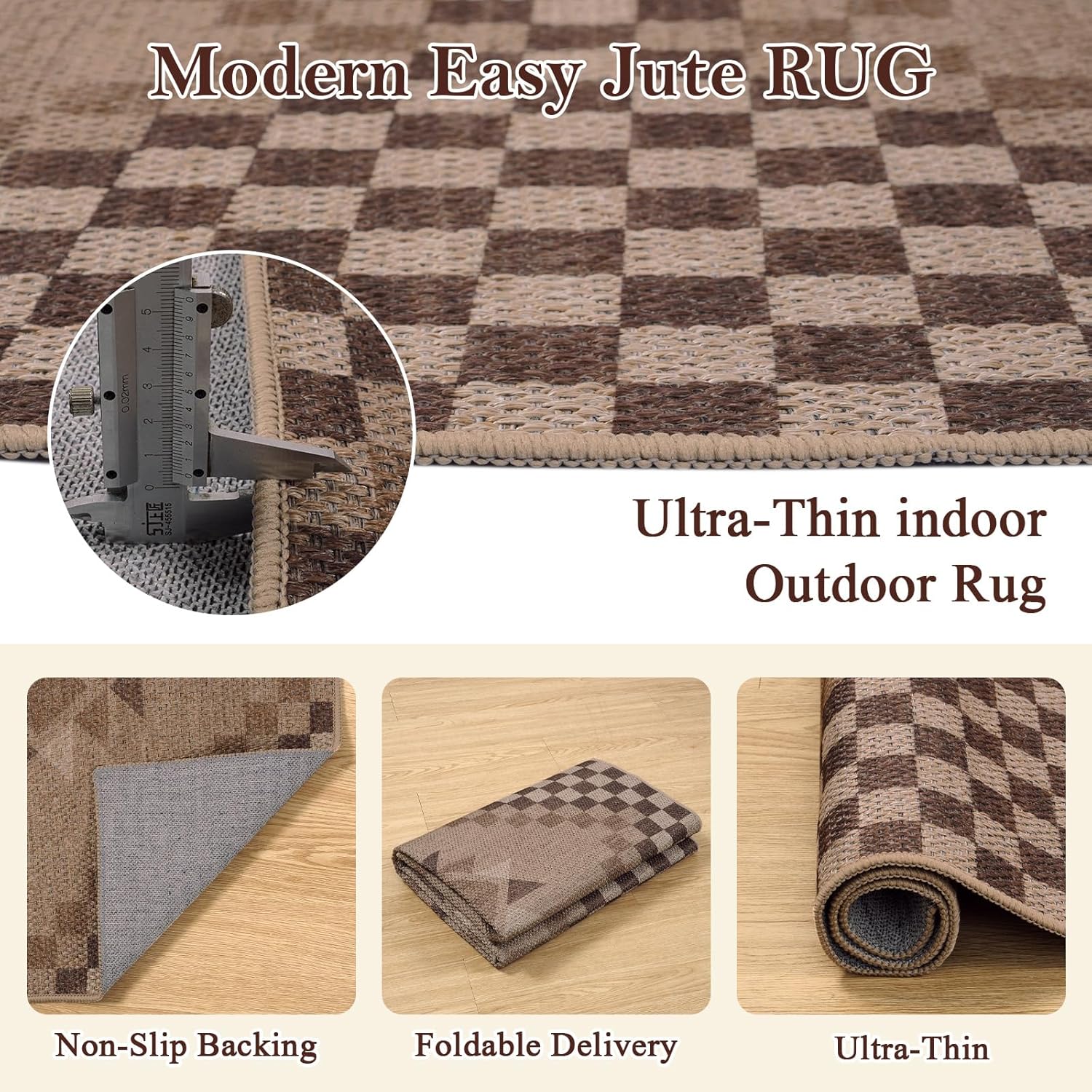 Livebox Easy Clean Jute Rug Runners 2x6