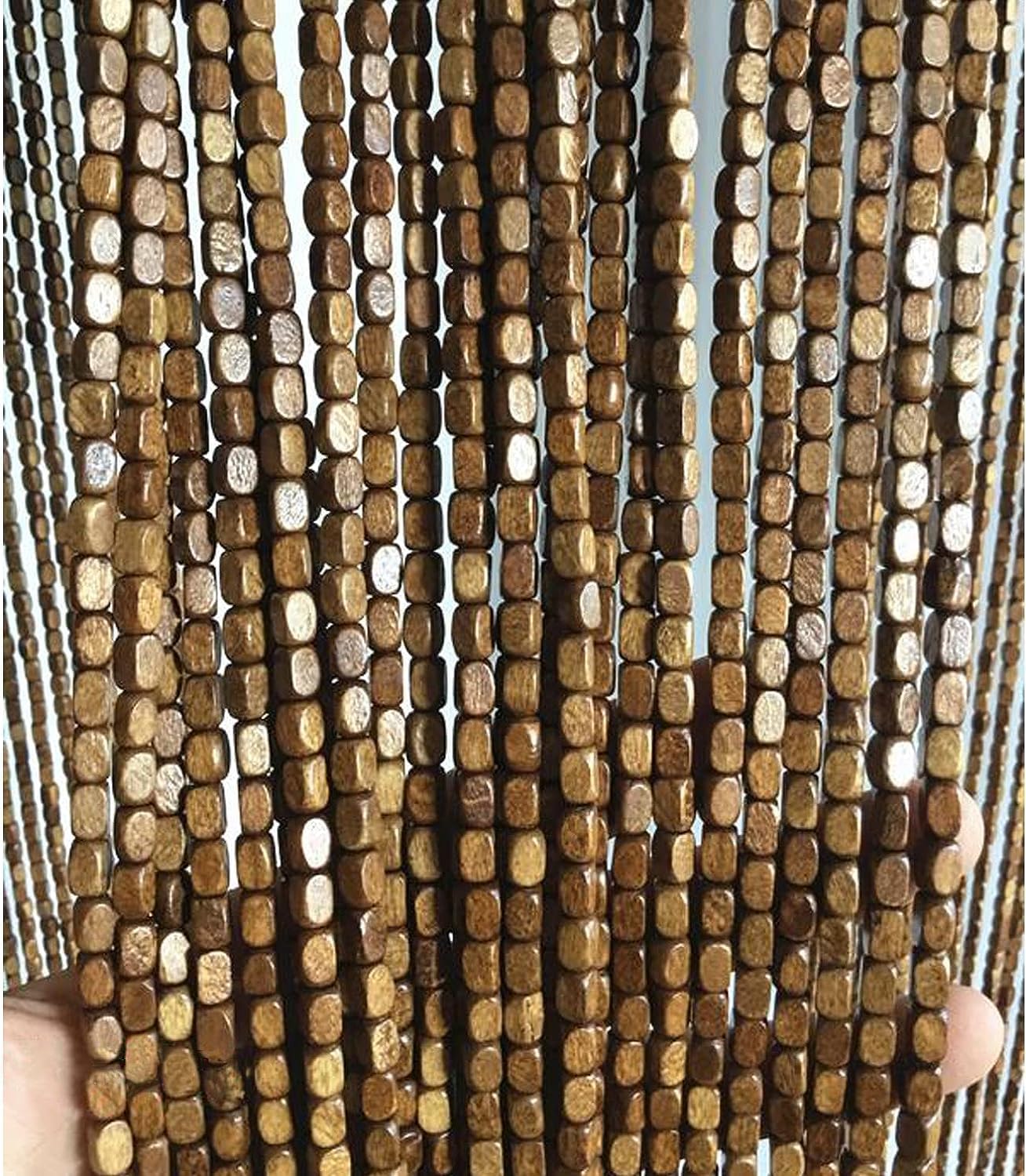Wcxixo Bamboo Beaded Door Curtains Decorative Panel Divider