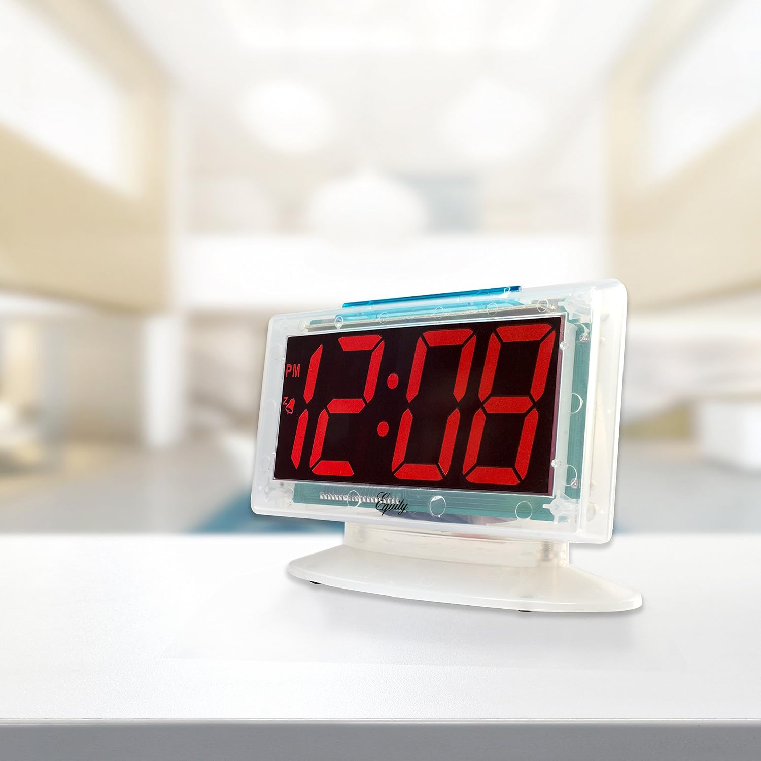 Equity by La Crosse Jumbo Clear Red LED Alarm Clock