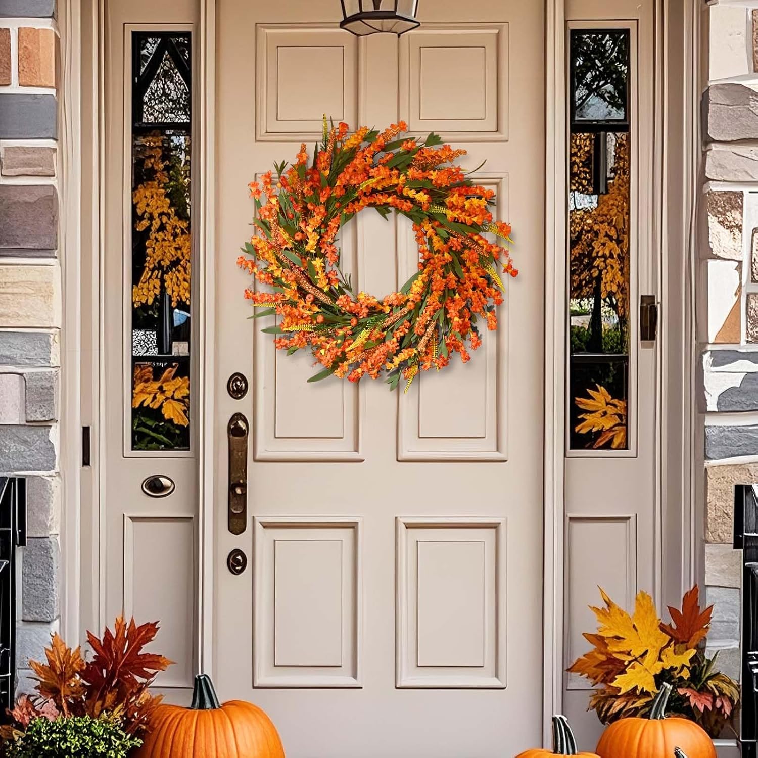 Waipfaru 22 Inch Autumn Door Wreath