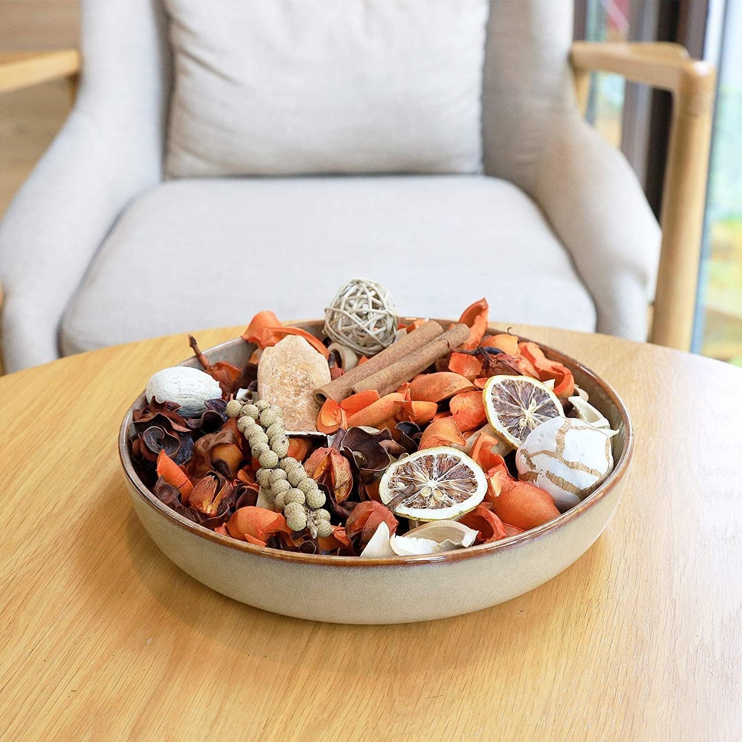 Qingbei Rina Cinnamon Fall Potpourri Bowl Filler