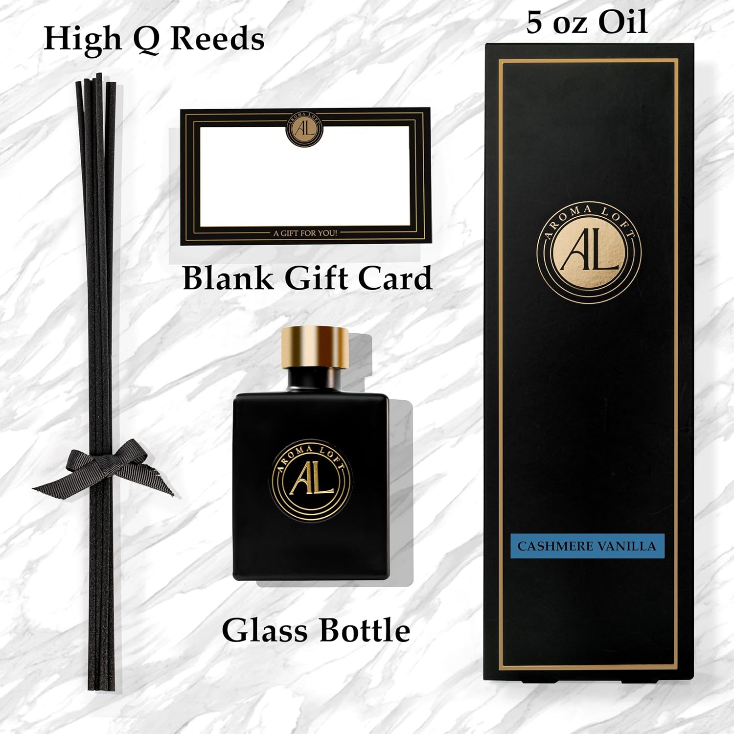 Cashmere Vanilla Reed Diffuser Set 5 oz