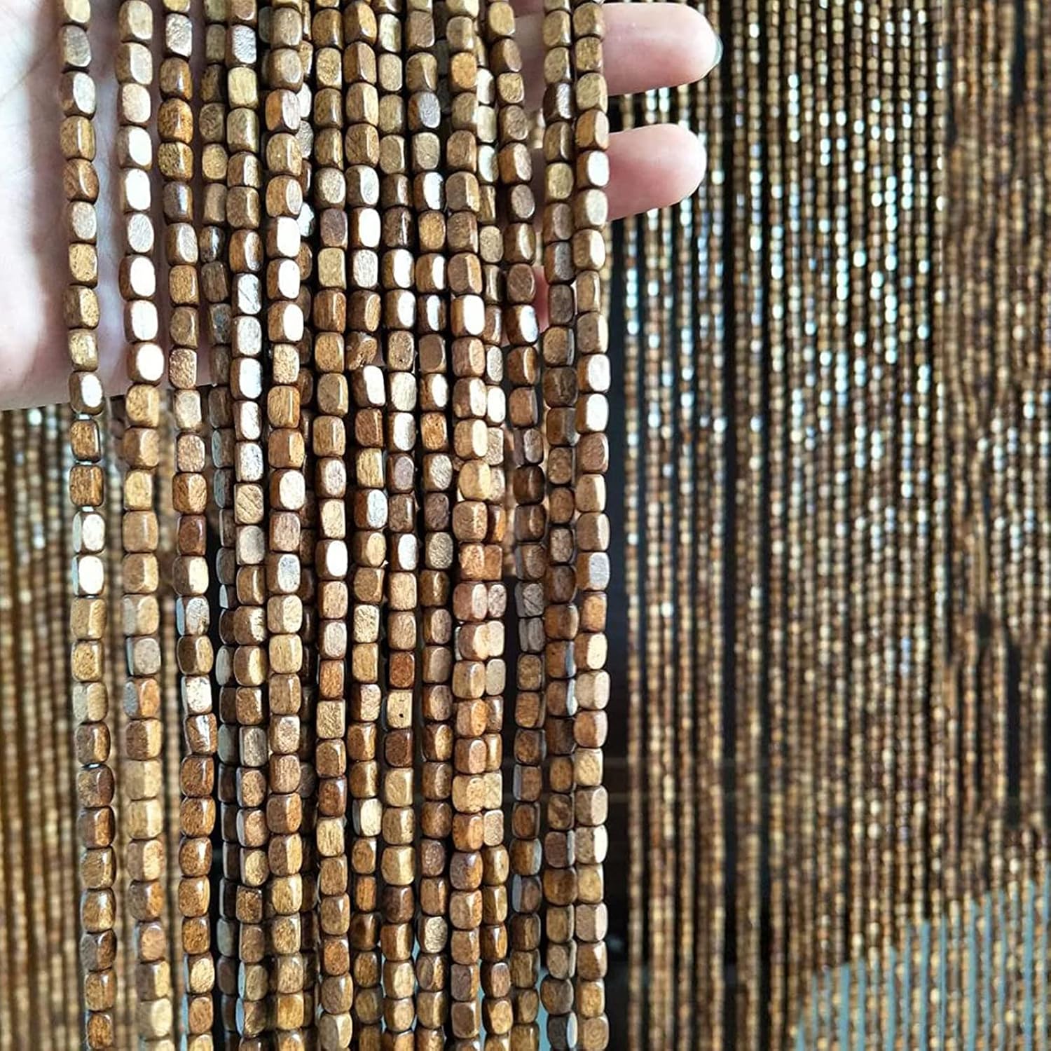Classic Bamboo Beaded Door Curtain for Privacy