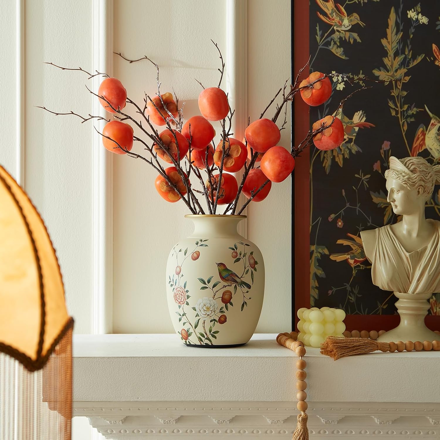 Ceramic Flower Vase with Vintage Design