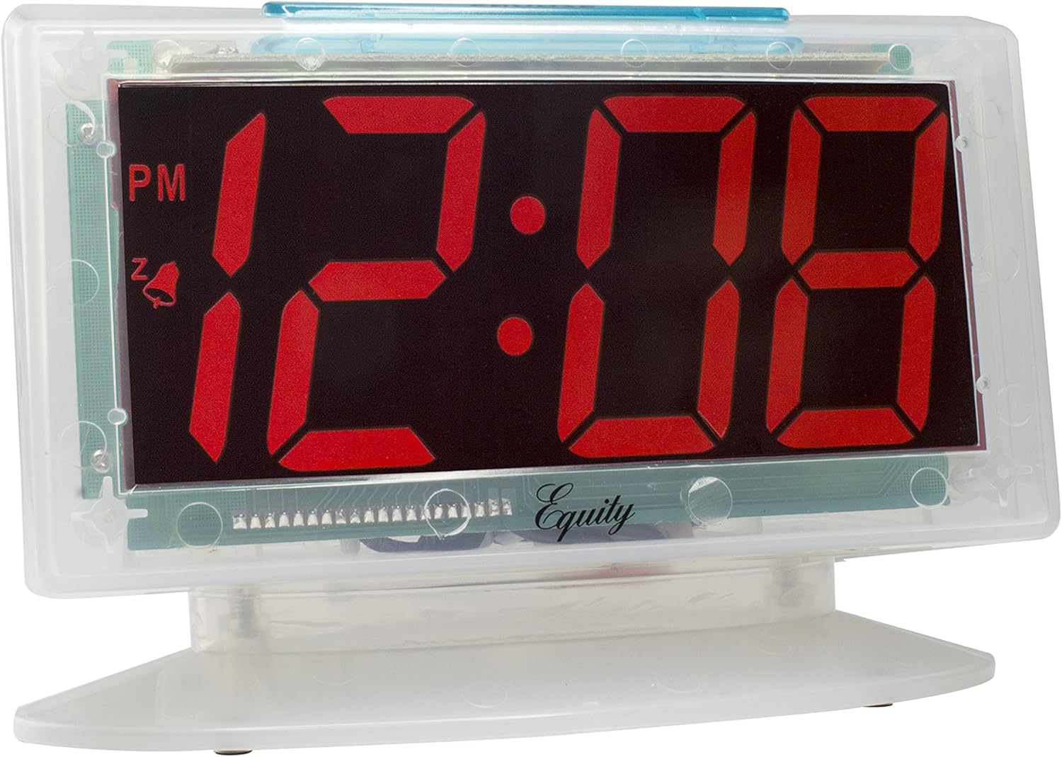Equity by La Crosse Jumbo Clear Red LED Alarm Clock